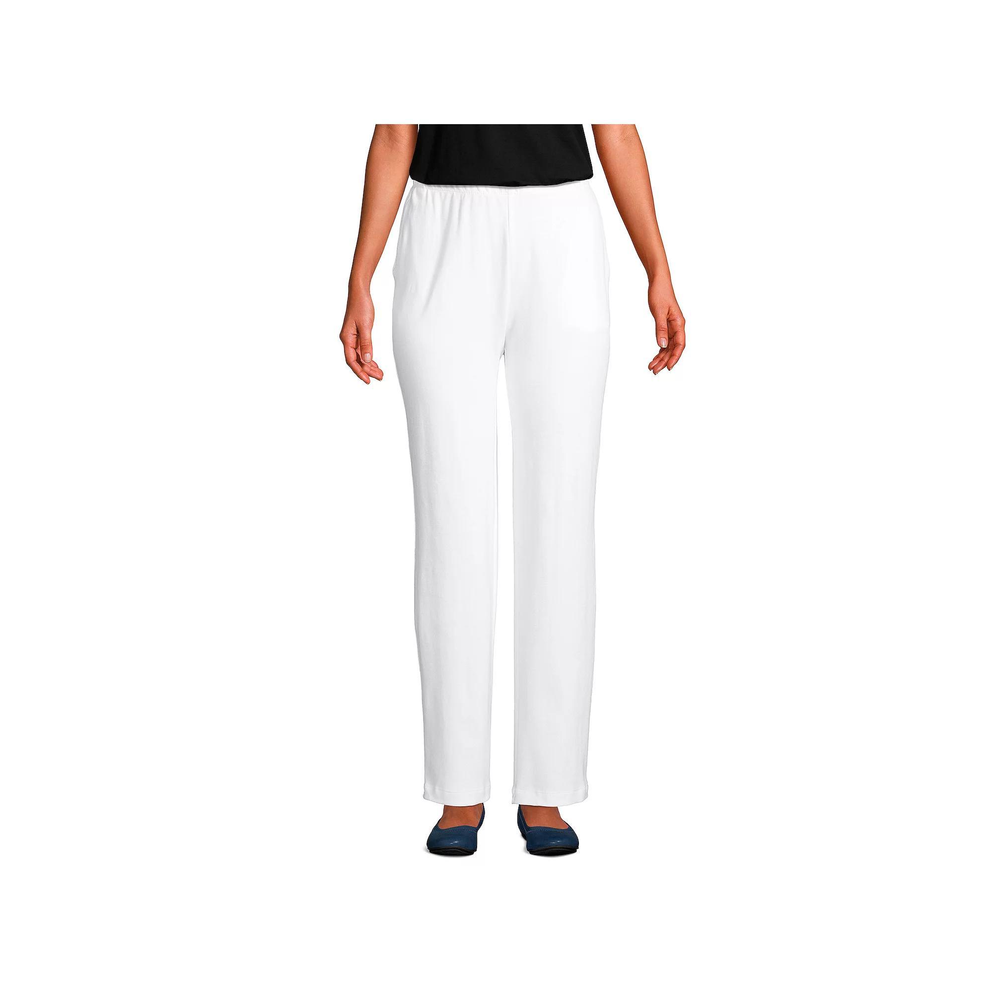Petite Lands' End Sport Knit High Waist Pants, Women's,  Product Image