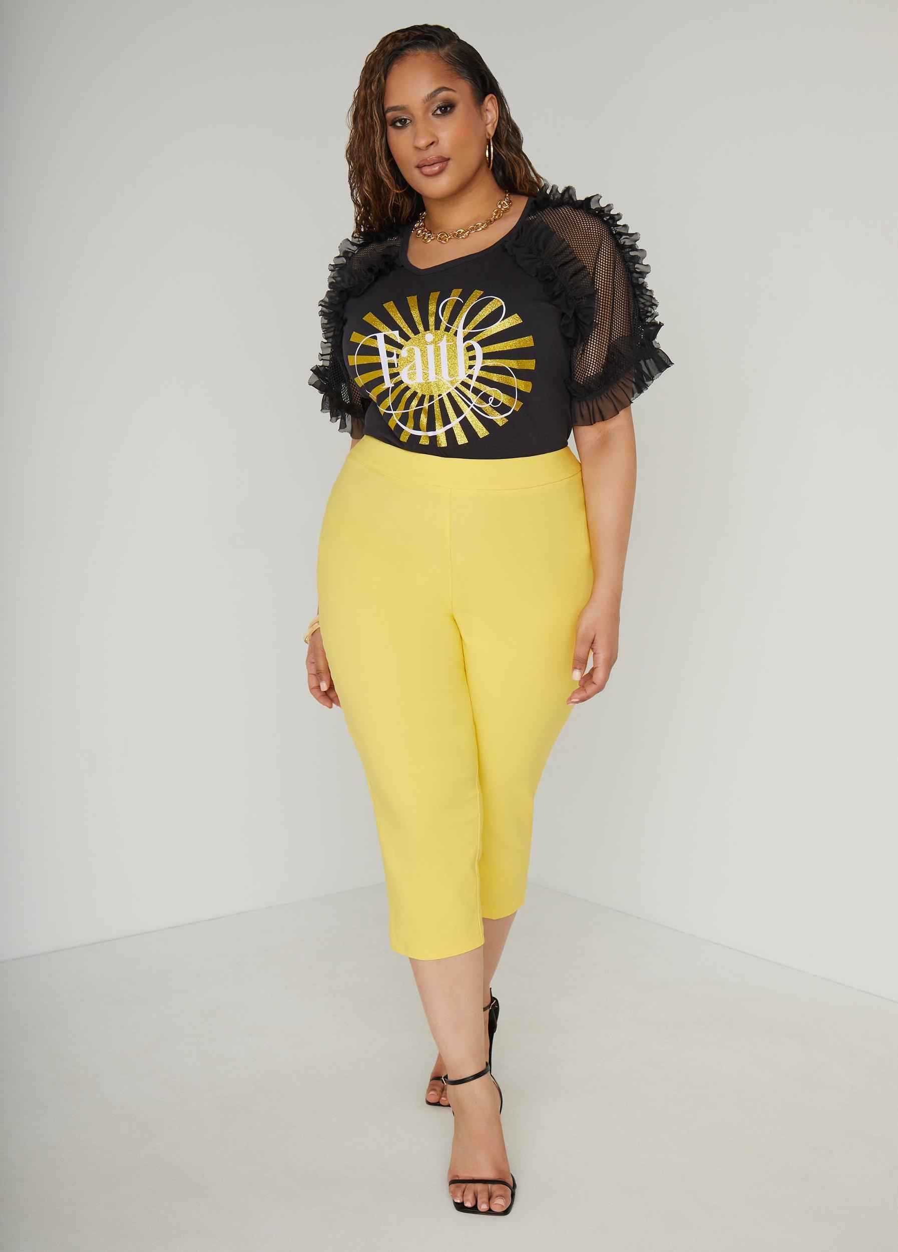 Faith Mesh Paneled Graphic Tee Product Image