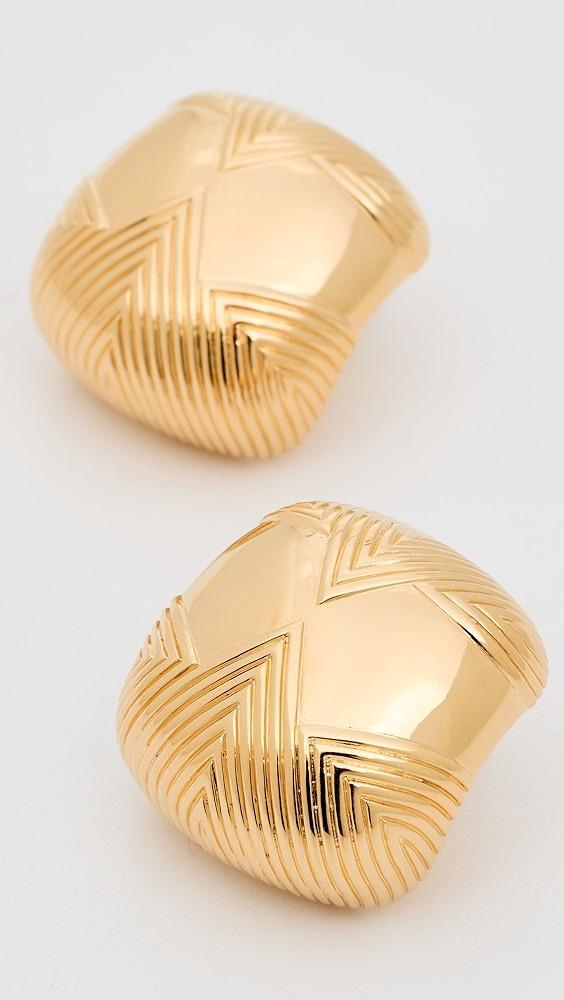 Missoma Hera Oversized Dome Ridge Stud Earrings | Shopbop Product Image