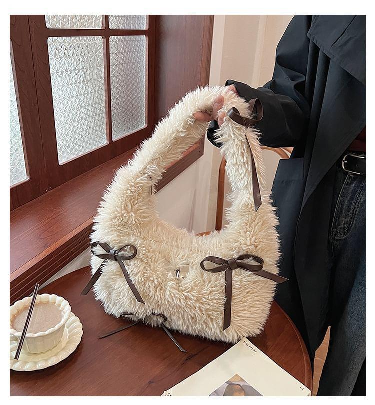 Bow Fluffy Shoulder Bag Product Image