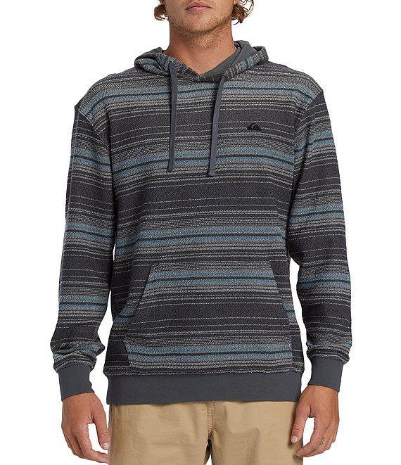 Quiksilver Long Sleeve Great Otway Dark Striped Hoodie Product Image