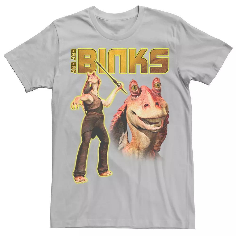 Men's Star Wars Jar Jar Binks Graphic Tee, Size: XXL, Silver Product Image