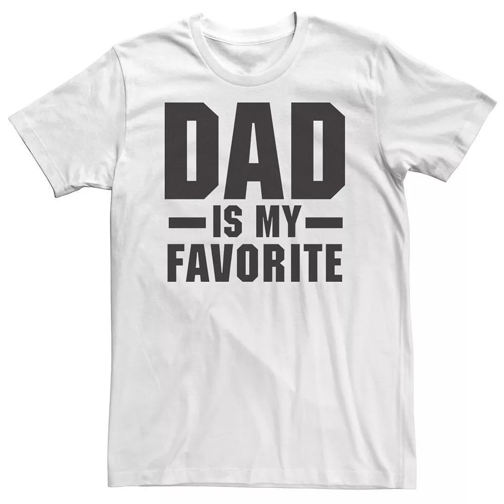 Big & Tall Father's Day "Dad Is My Favorite" Tee, Men's,  Product Image