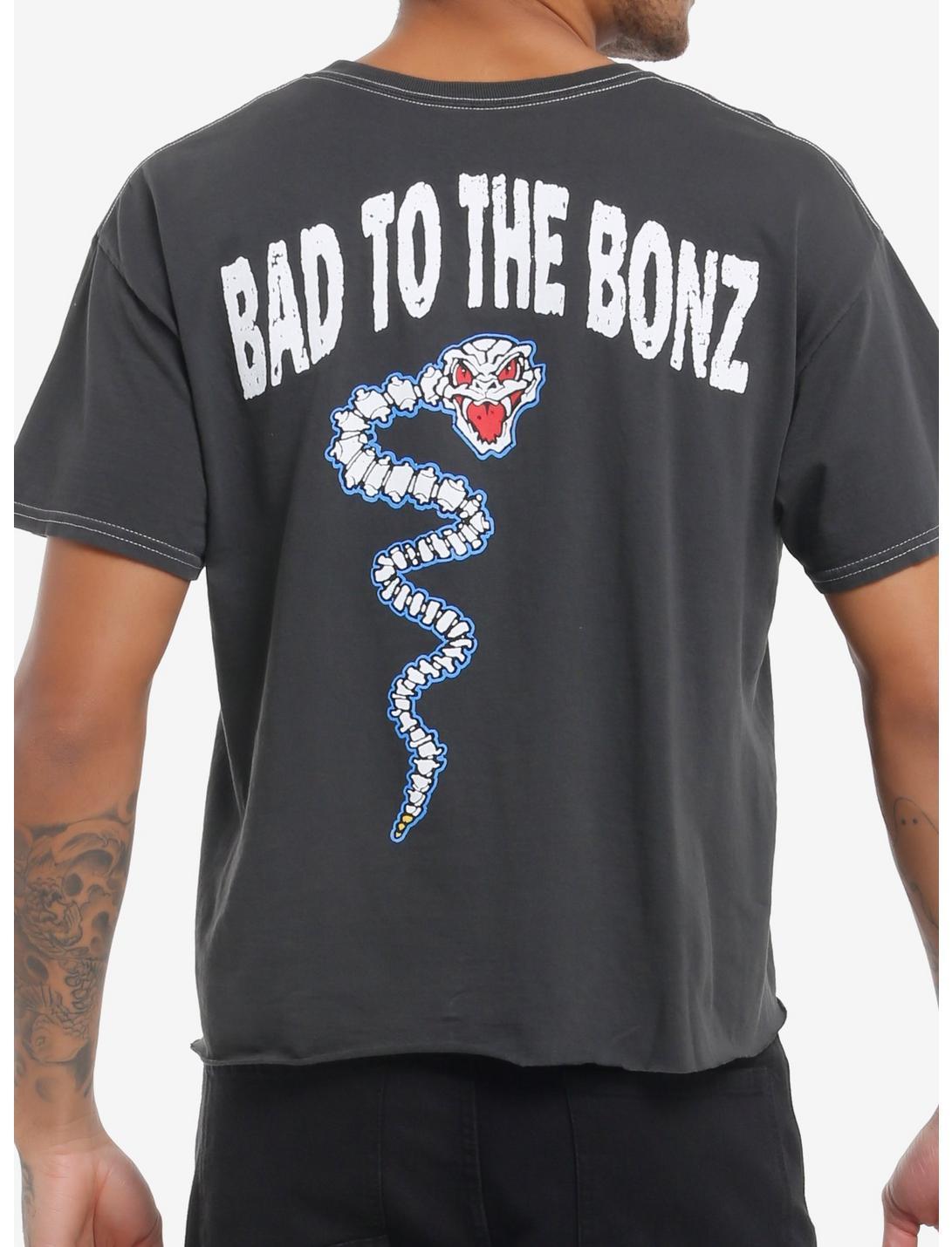 WWE Stone Cold Steve Austin Skeletons Two-Sided Crop T-Shirt Product Image