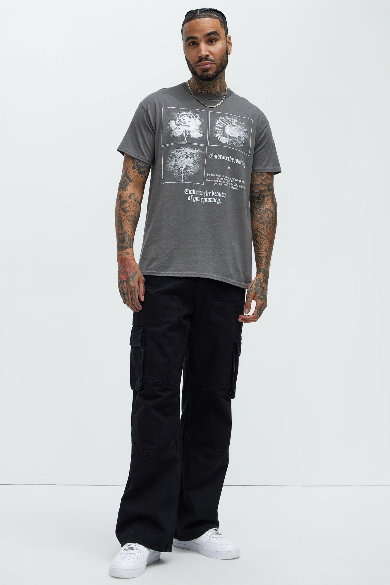 Embrace the Journey Short Sleeve Tee - Charcoal Product Image