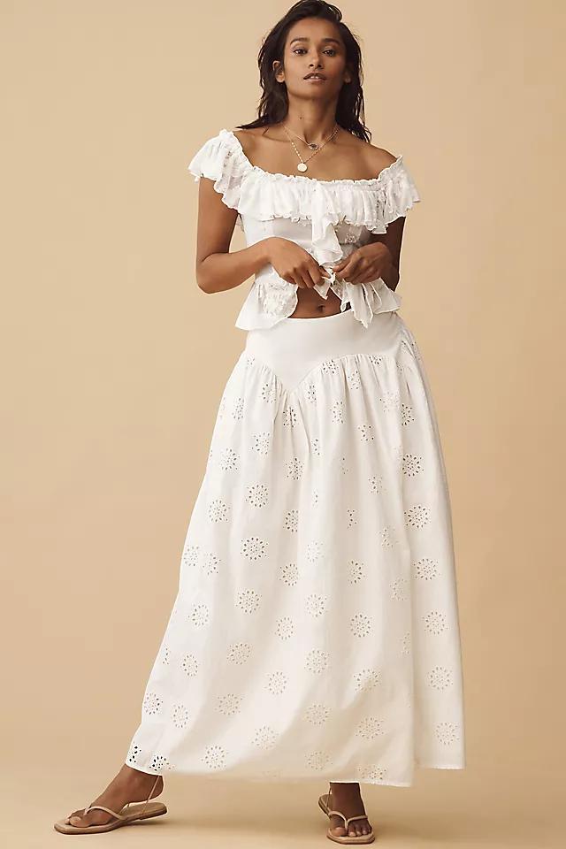 By Anthropologie Off-The-Shoulder Ruffled Top Product Image