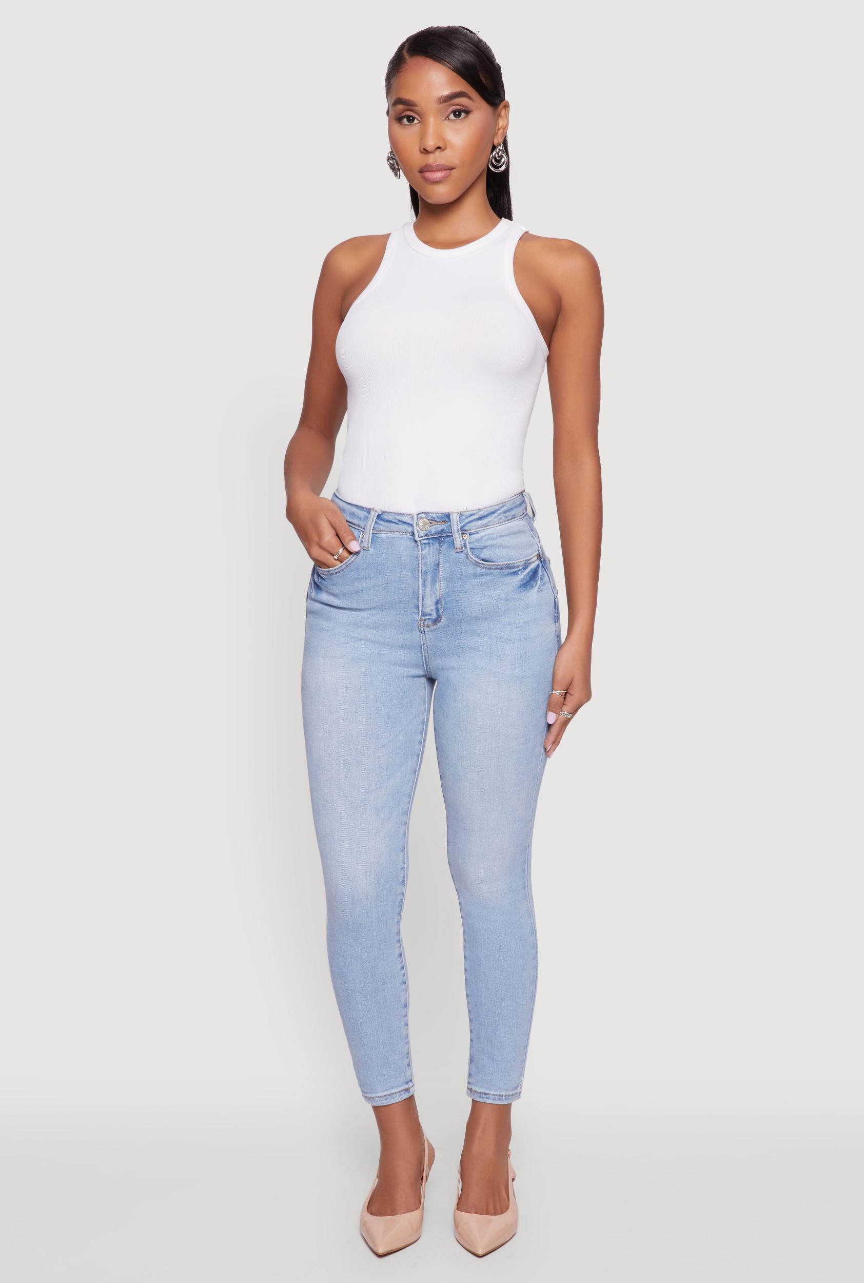 Womens WAX Whiskered Cropped Skinny Jeans Product Image