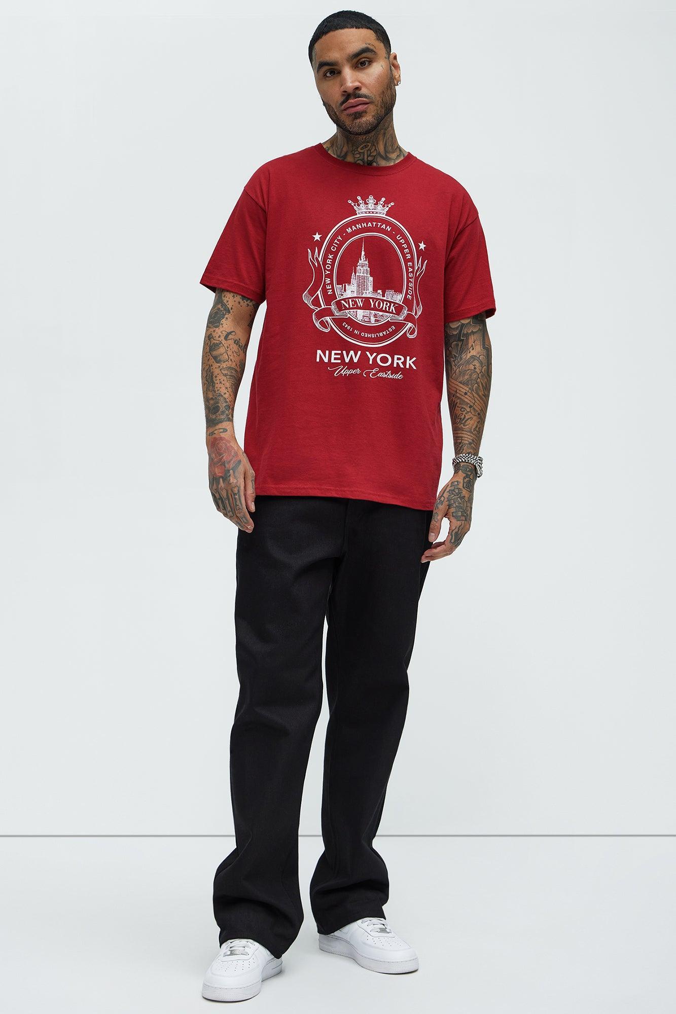 New York Upper Eastside Short Sleeve Tee - Red Product Image
