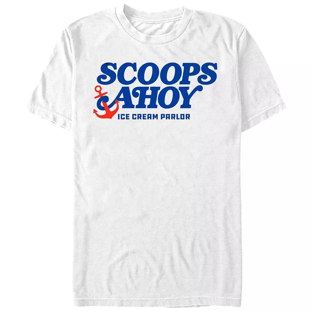 Men's Stranger Things Scoops Ahoy Ice Cream Parlor Graphic Tee,  Product Image