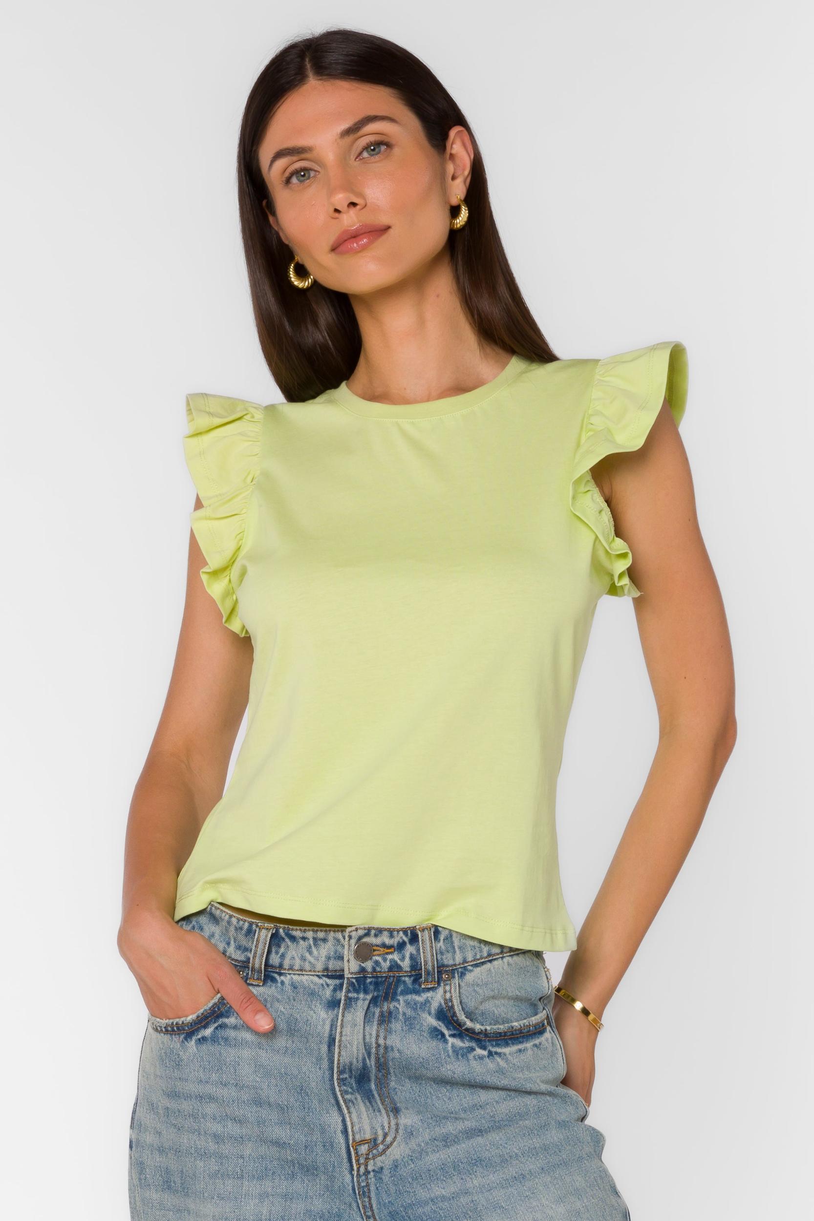 Fabiola Flutter Sleeve top Product Image