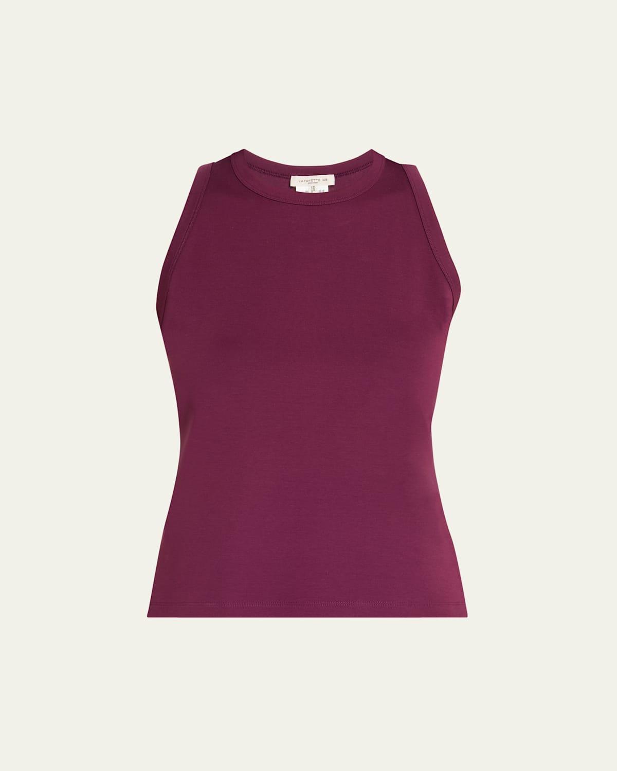 Swiss Cotton Rib Racerback Tank Product Image