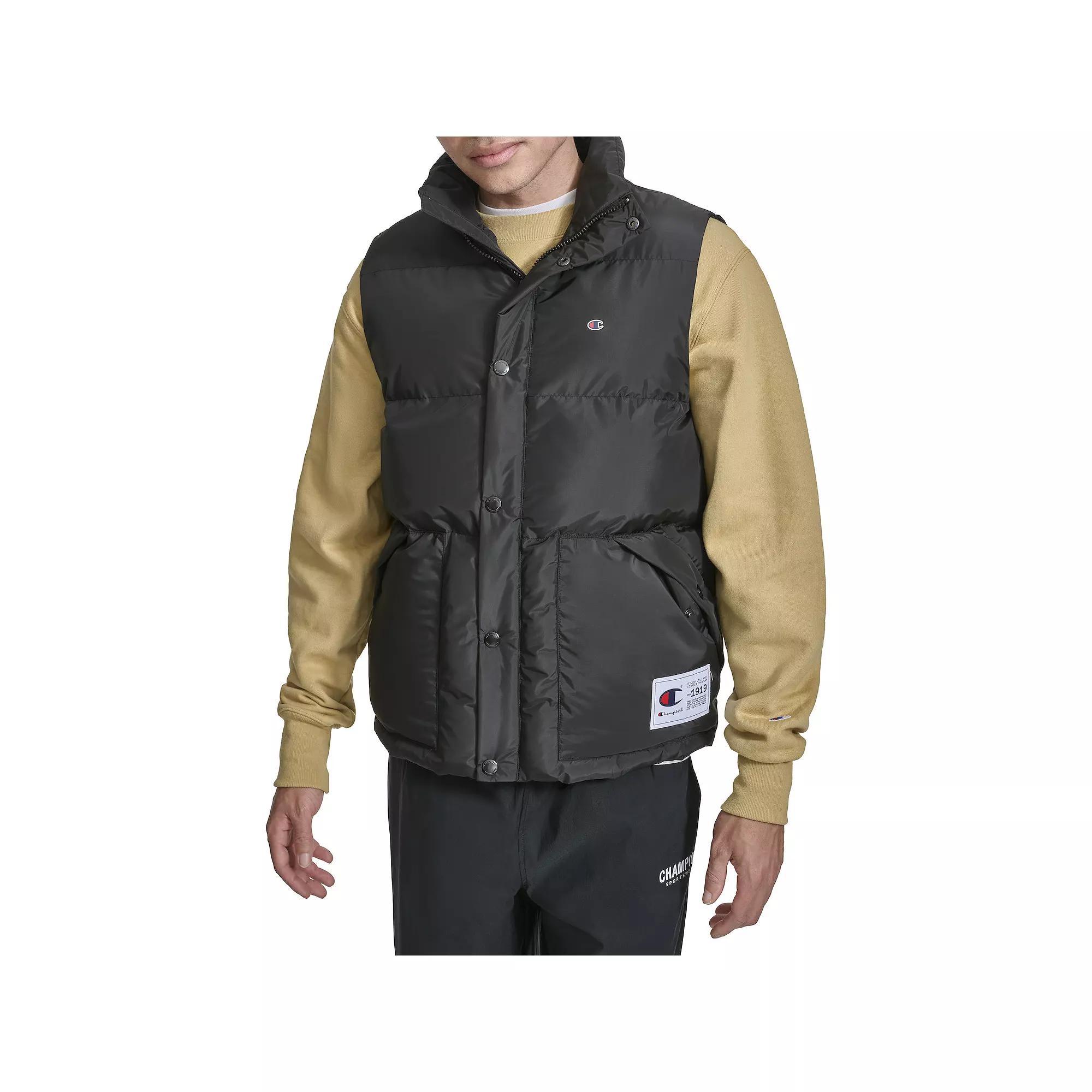 Men's Champion® Puffer Vest, Size: XL, Black Product Image