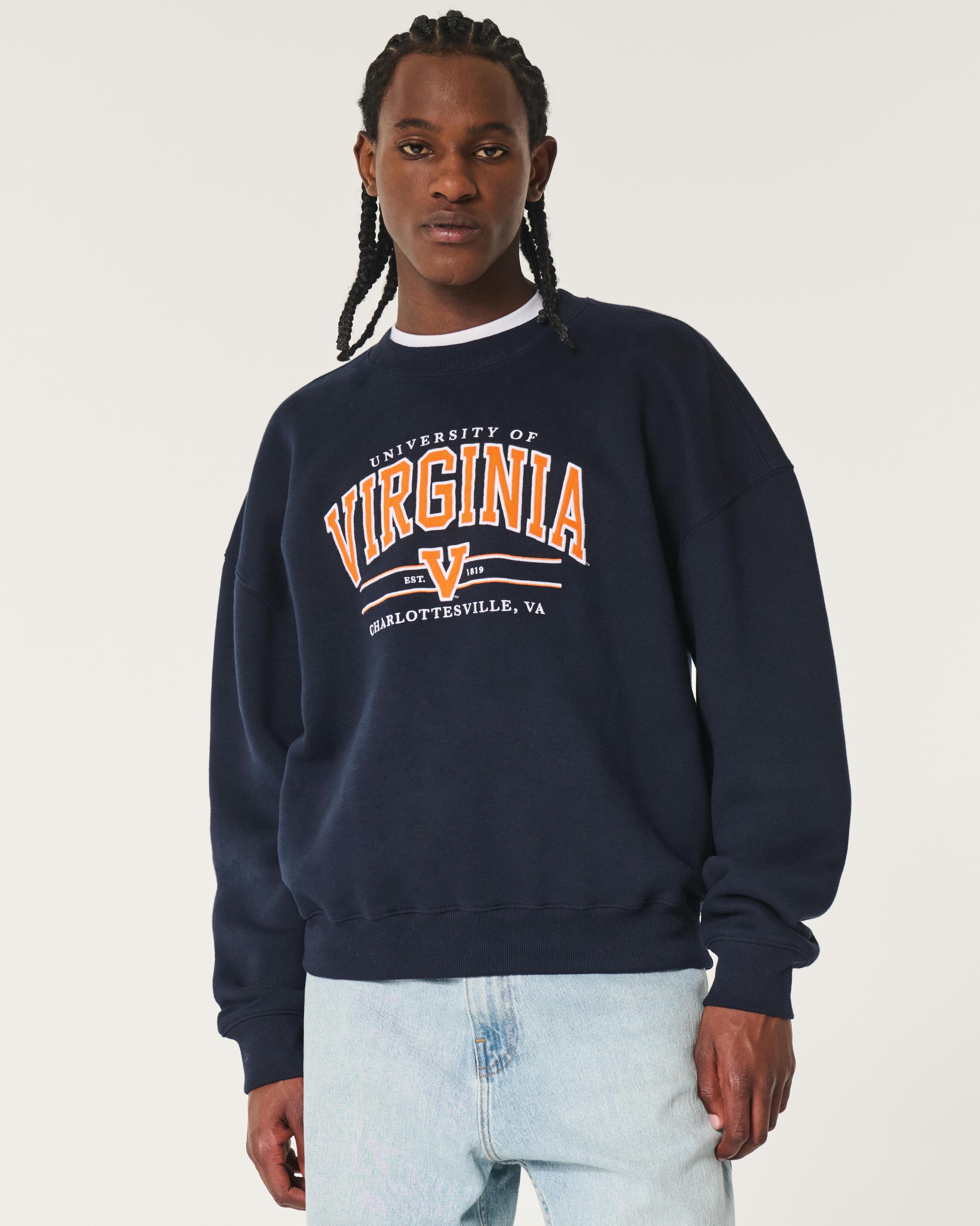 Boxy University of Virginia Graphic Crew Sweatshirt Product Image