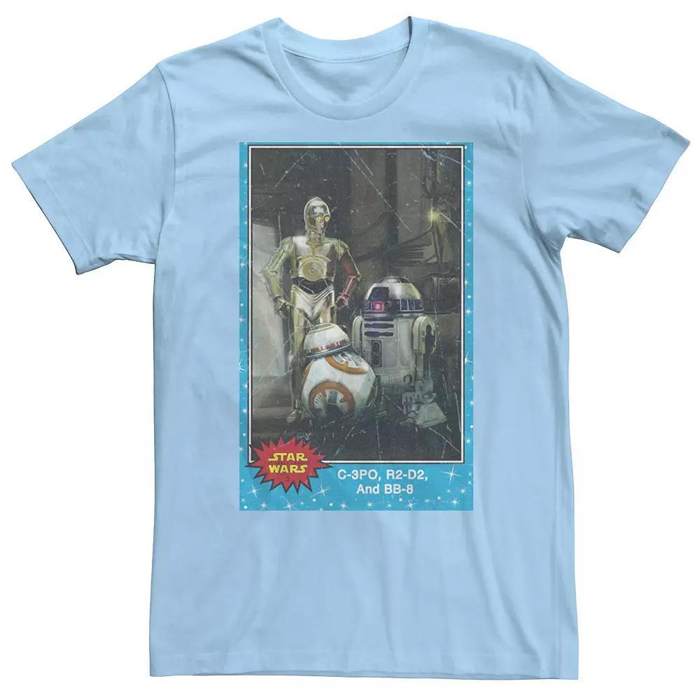Men's Star Wars Vintage Droid Trading Card Poster Tee,  Product Image