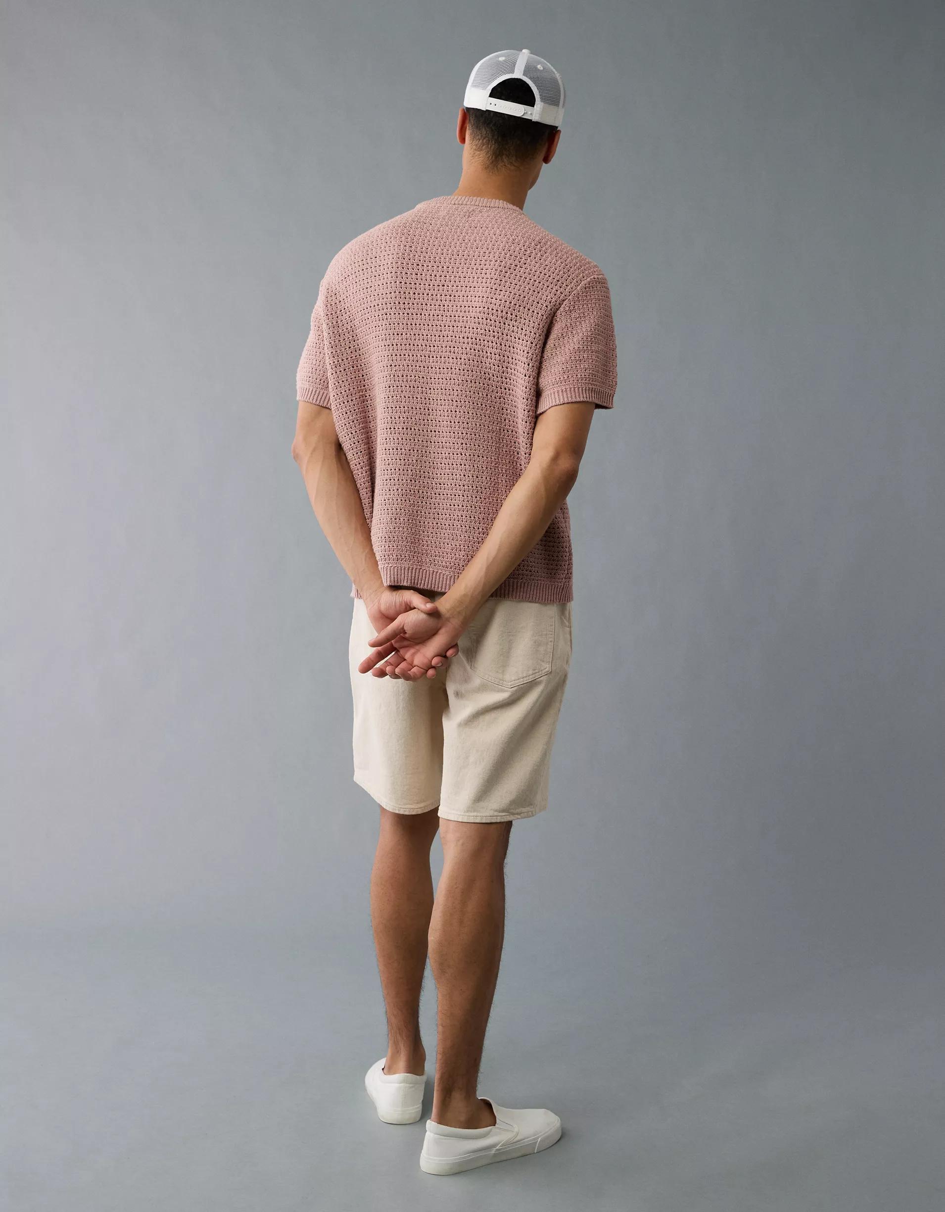 AE Open Knit Sweater T-Shirt Product Image