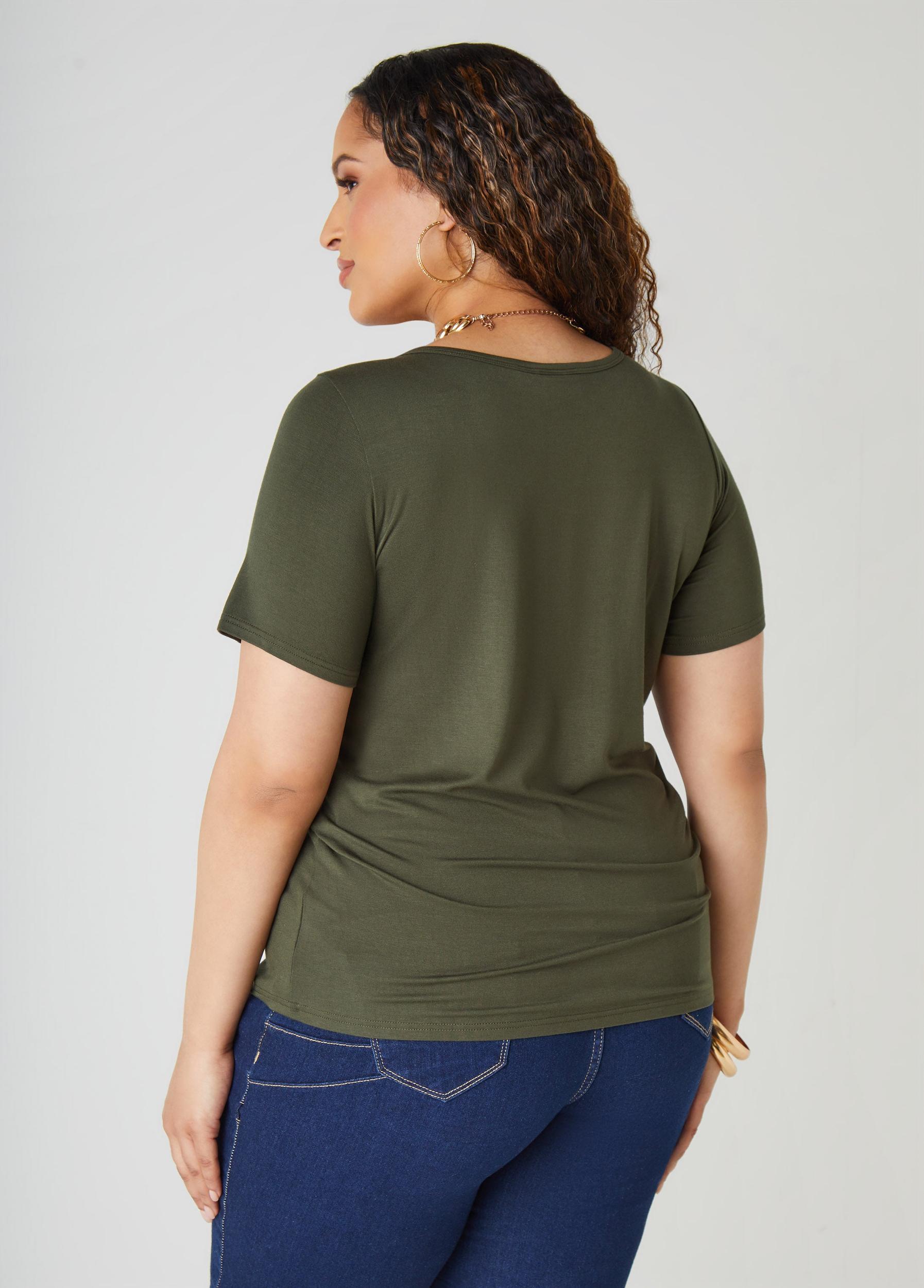 The Basic Scoop Neck Jersey Tee Product Image