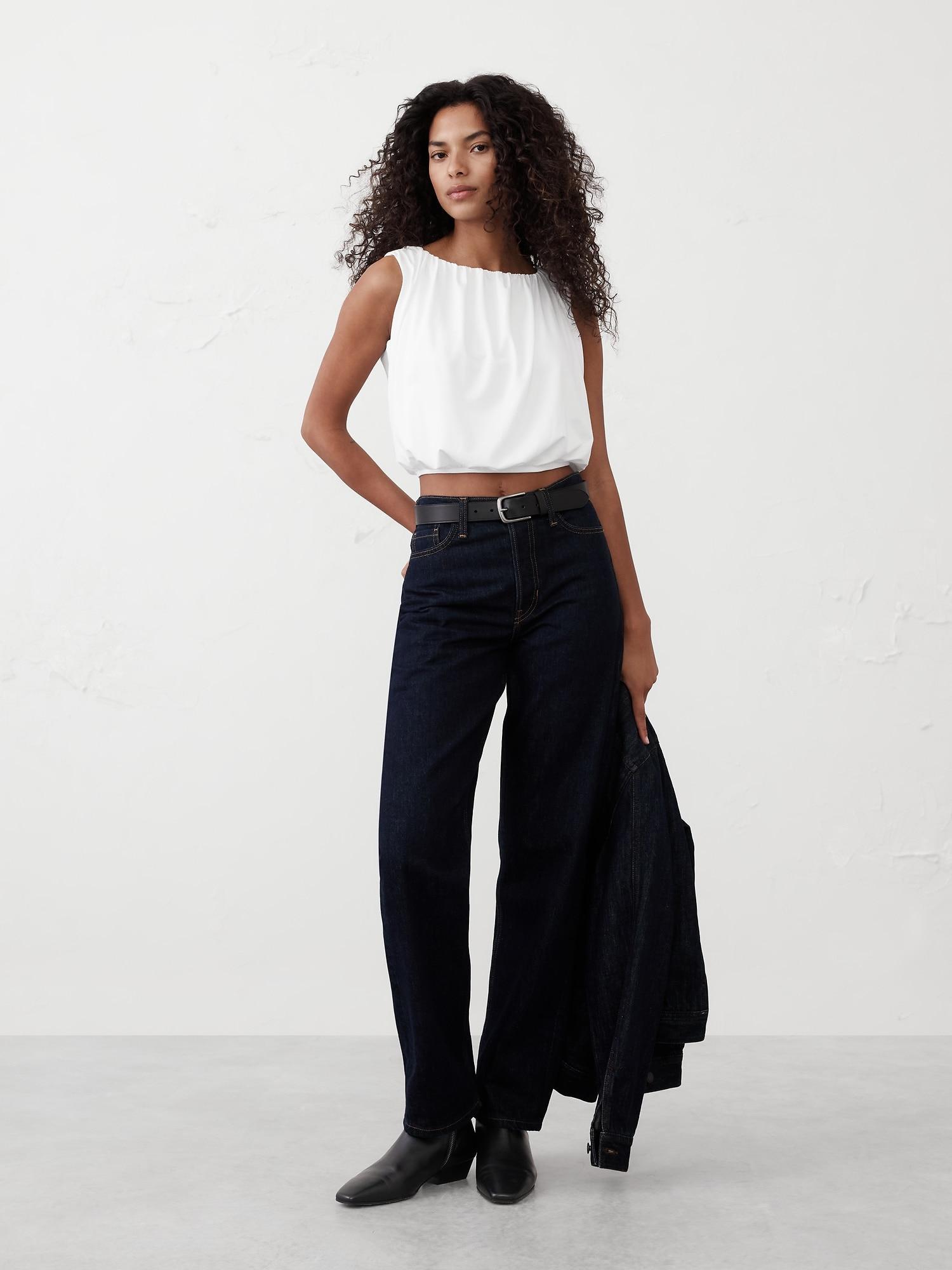 Drapey Shirred Bubble Top Product Image