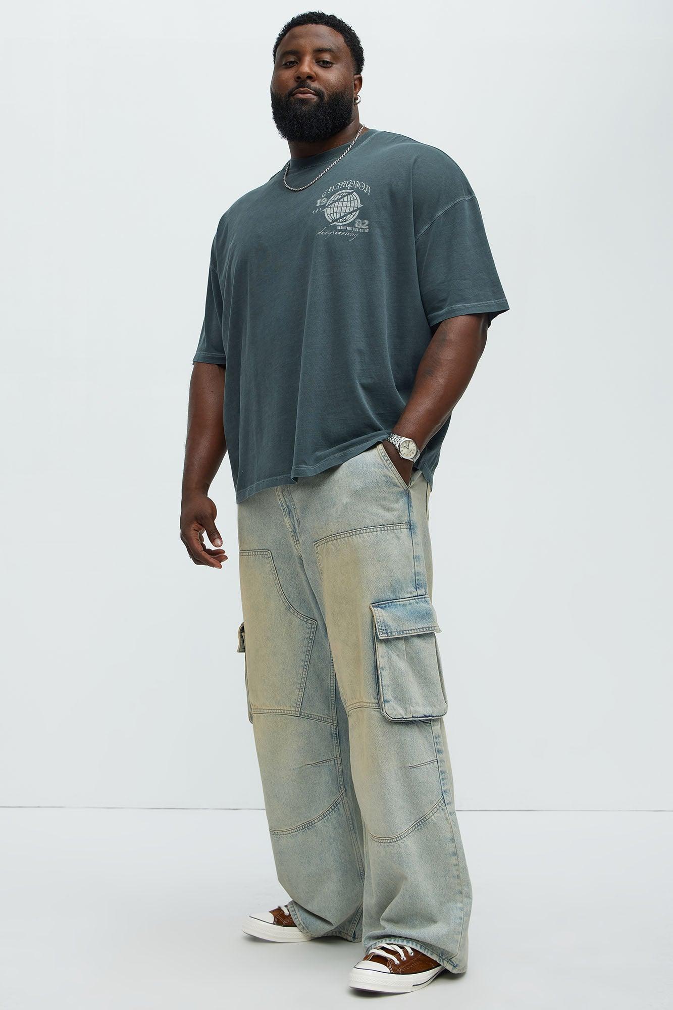 Champion 1982 Oversized Short Sleeve Tee - Grey Product Image