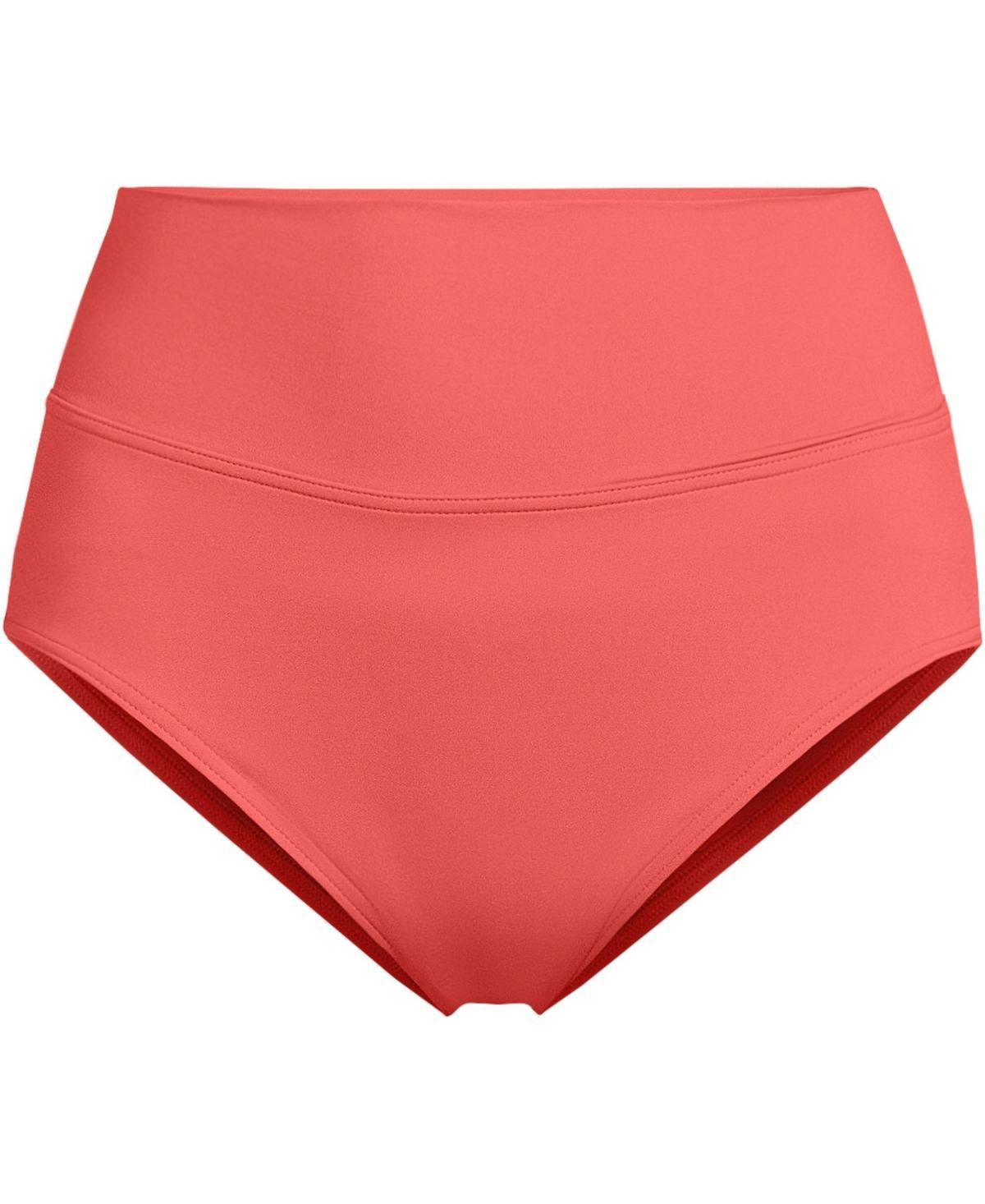 Womens Lands End Chlorine Resistant Fold Over High Waisted Bikini Bottoms Product Image