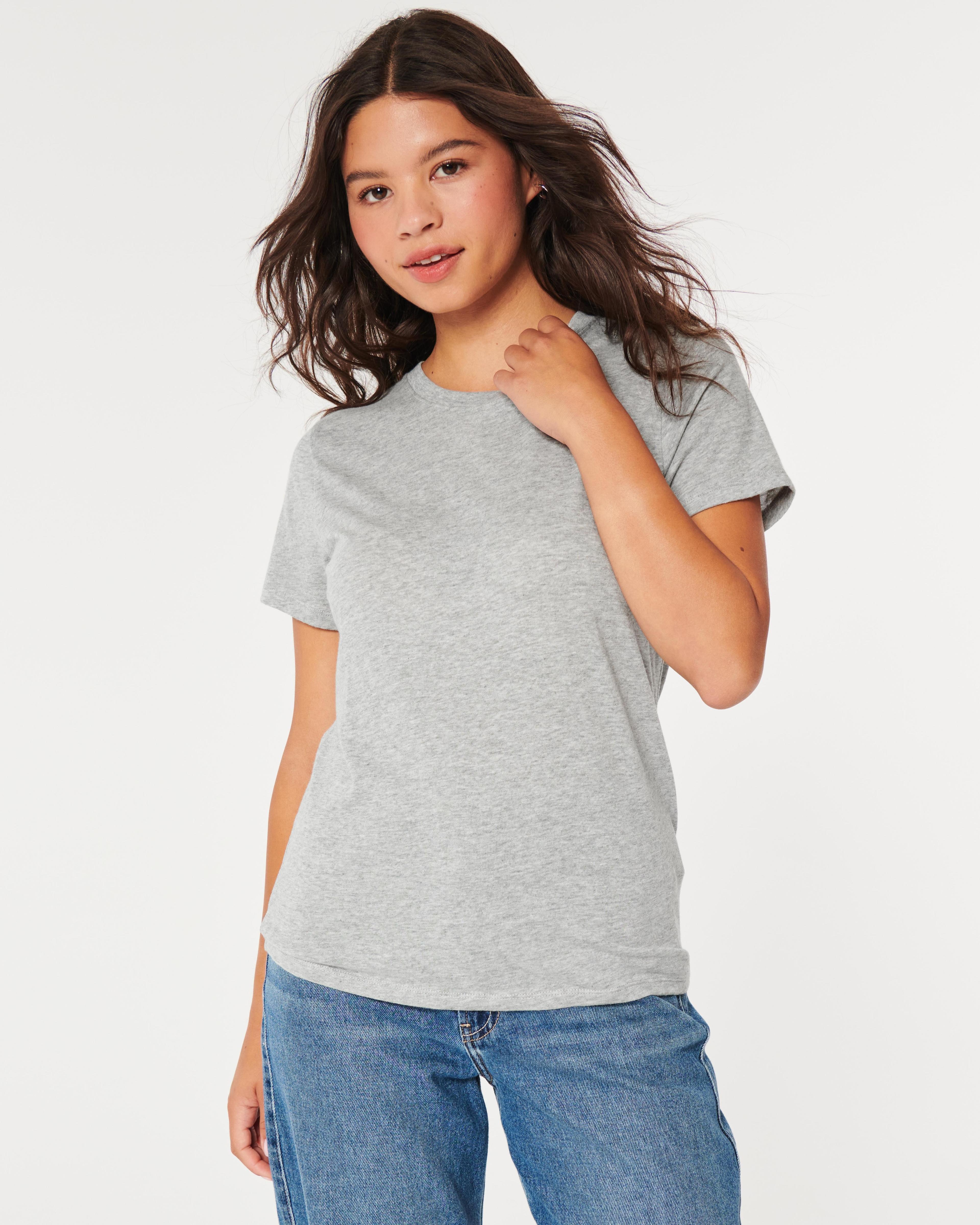 Longer-Length Crew T-Shirt Product Image