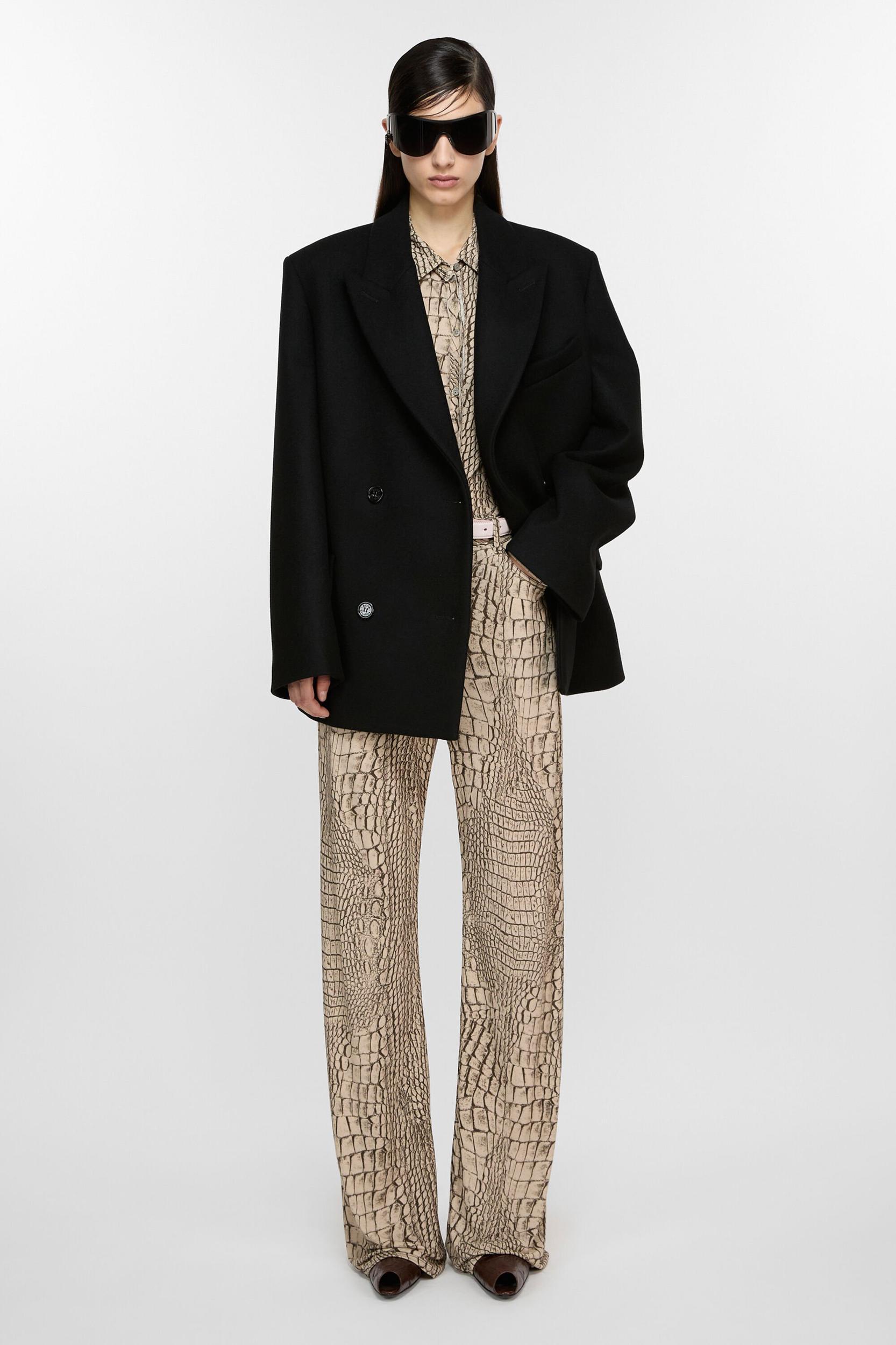 Double-breasted wool jacket Product Image