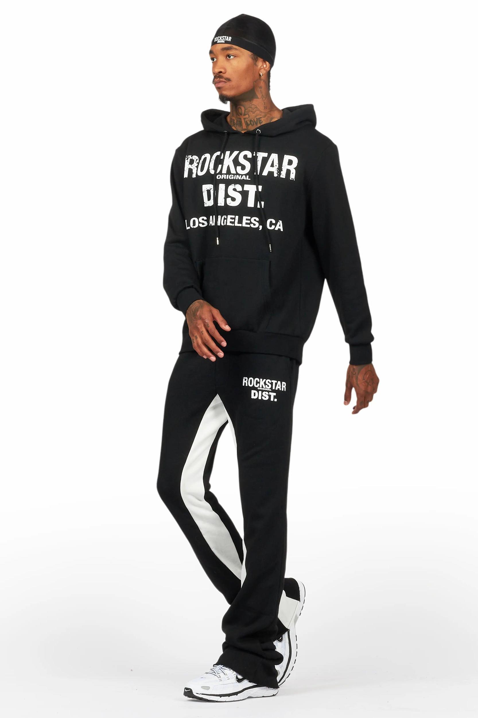 Lake Black Hoodie/Baggy Track Pant Set Male Product Image