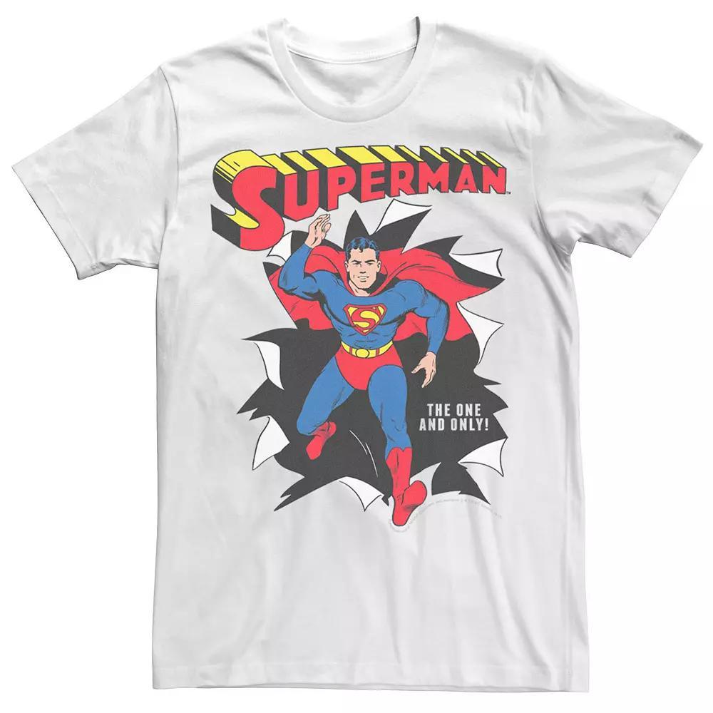 Men's DC Comics Superman The One And Only Vintage Portrait Graphic Tee,  Product Image
