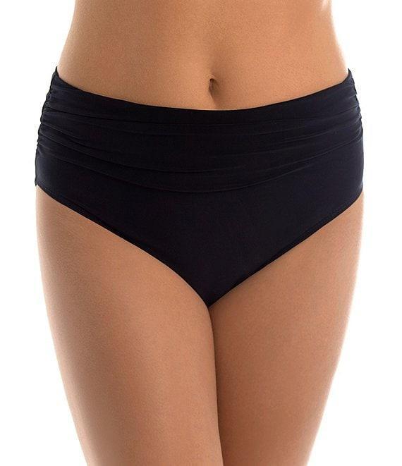 Magicsuit Solid Jersey Brief Shirred Swim Bottom Product Image