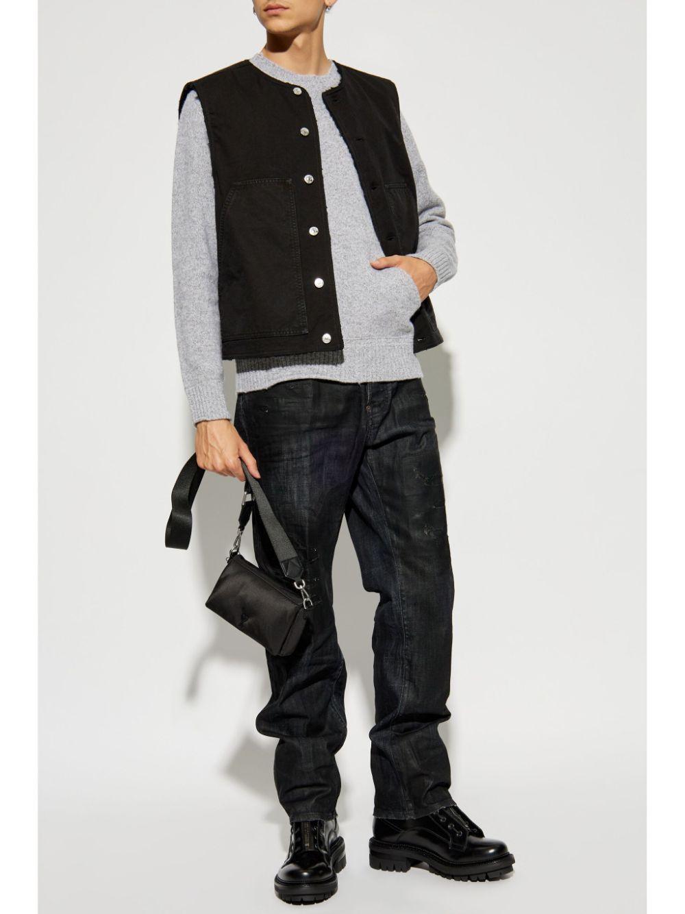 DSQUARED2 Padded Denim Vest In Black Product Image