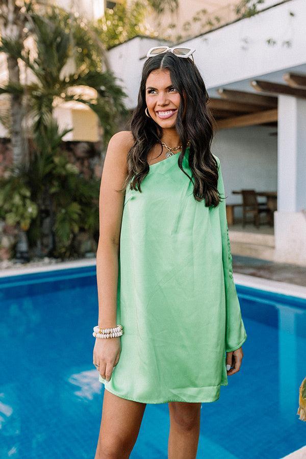 Dreams and Desires Shift Dress In Lime Product Image