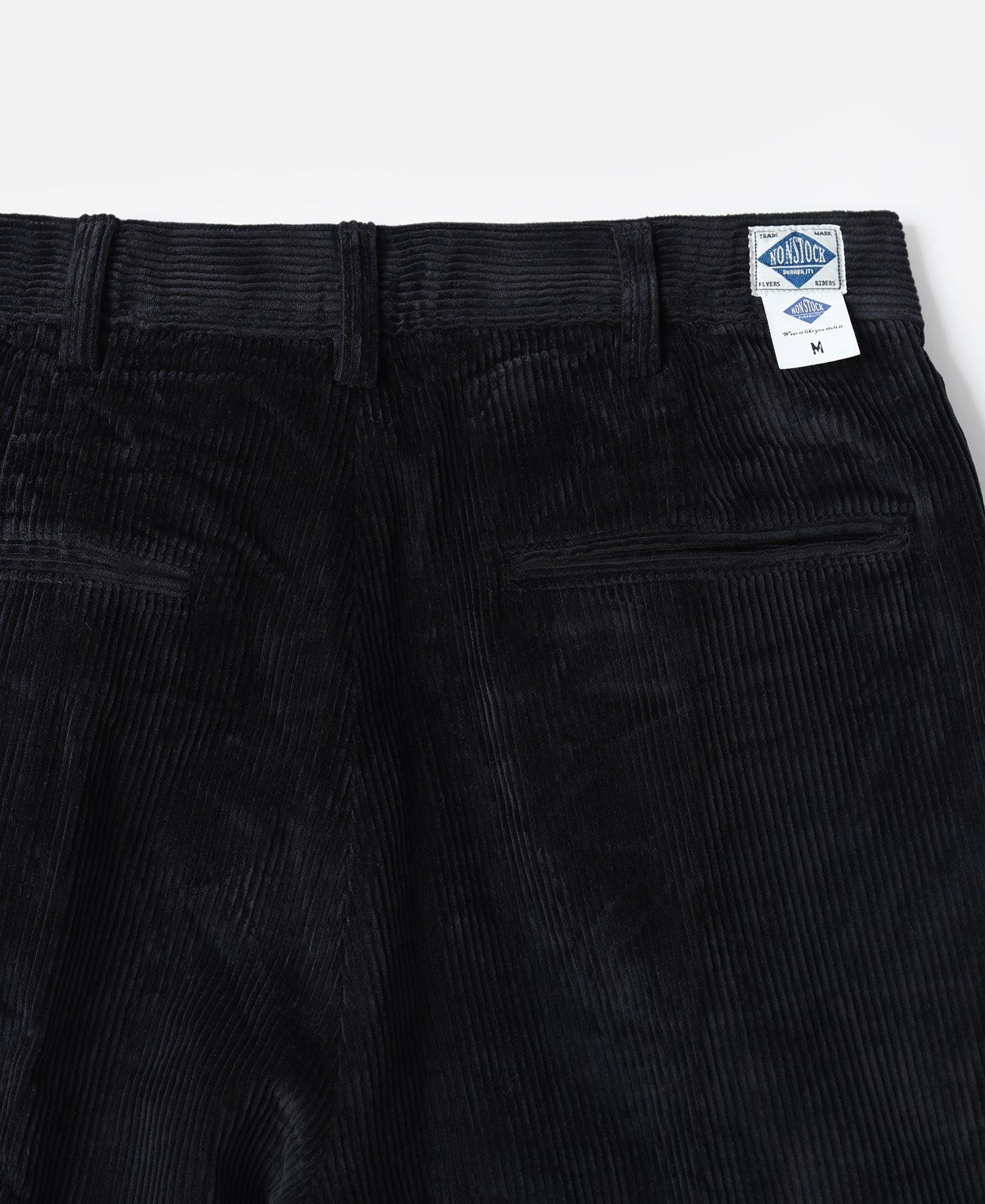 12.5 oz 8 Wale Corduroy Trousers - Black Product Image