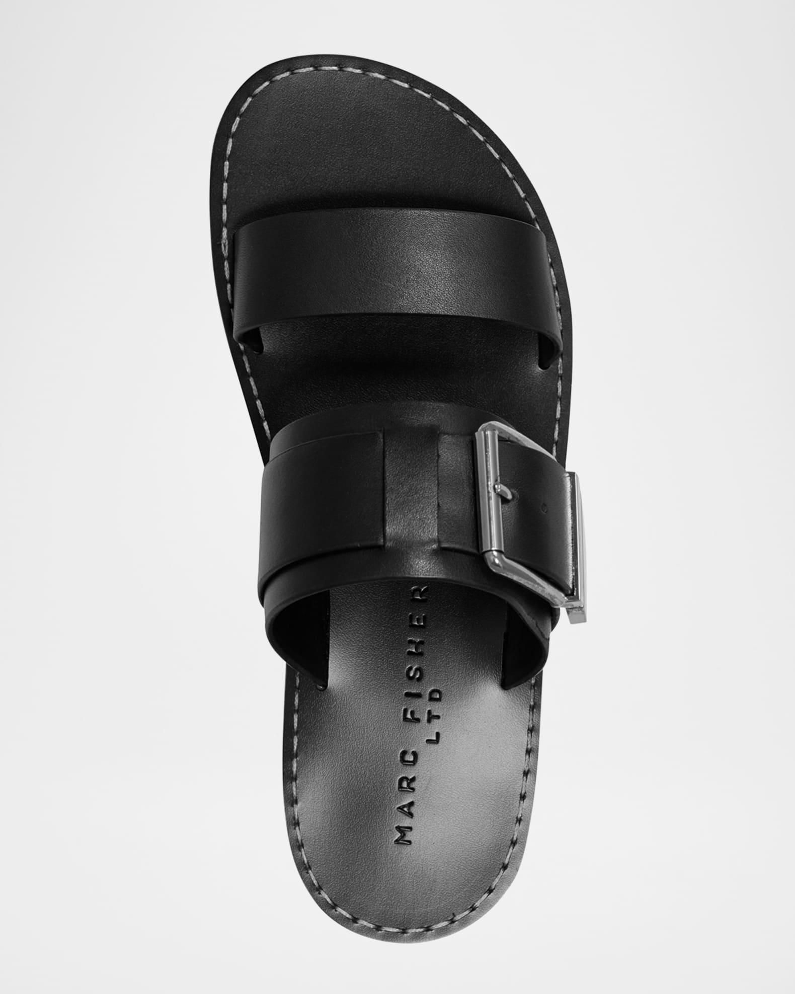 Hallyn Buckle Dual-Band Slide Sandals Product Image