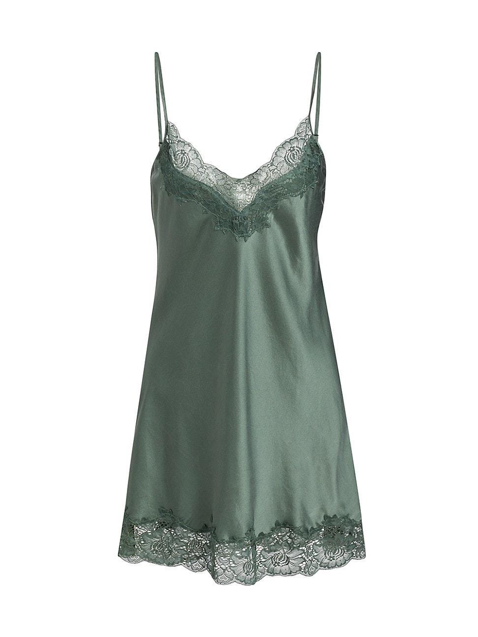 Womens Silk Lace Chemise Product Image