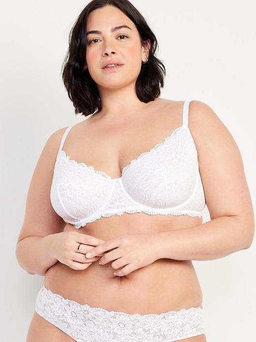 Lace Underwire Balconette Bra Product Image