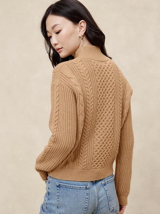 Cable Turtle-Neck Sweater Product Image