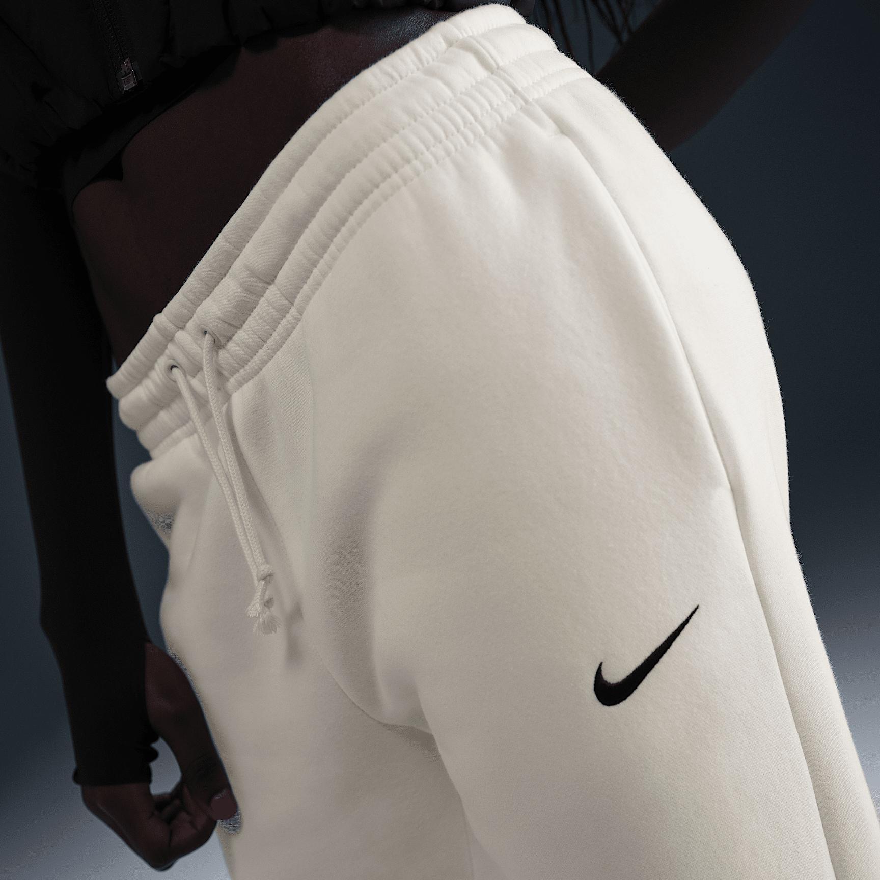 Womens Nike Sportswear Phoenix Fleece Mid-Rise Open-Hem Pants | HQ7723-133 Product Image