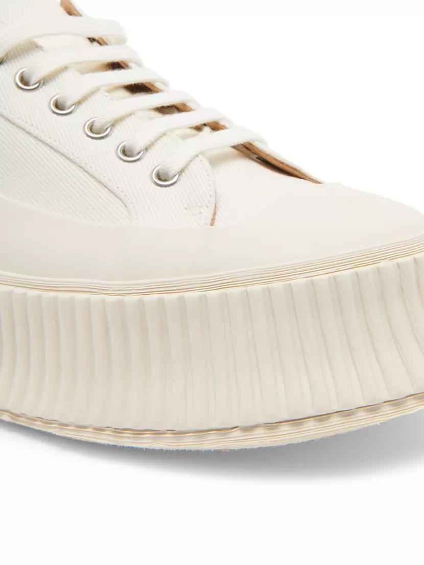 Leather-Paneled Low-Top Sneakers Product Image