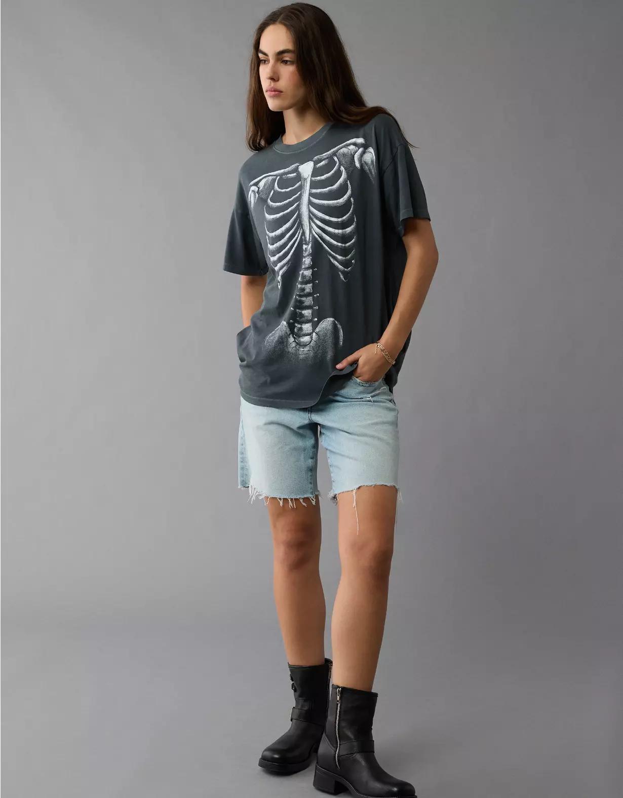 AE Oversized Halloween Graphic T-Shirt Product Image