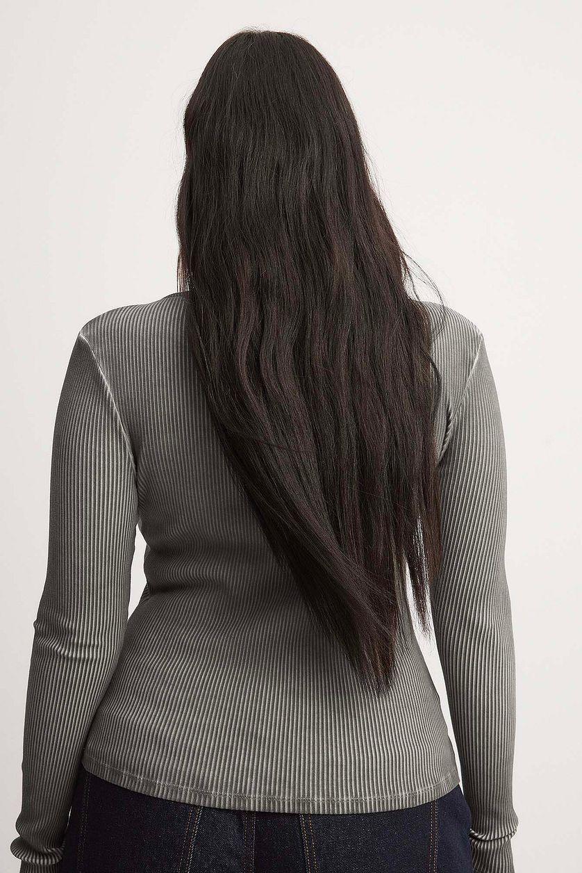 Ribbed Long Sleeve Top Product Image