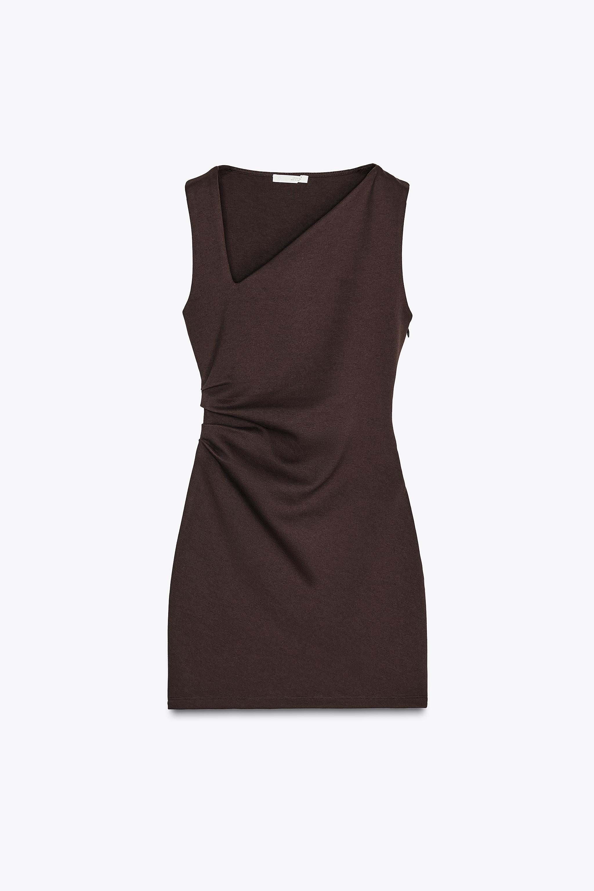 SHORT DRESS WITH RUCHING Product Image