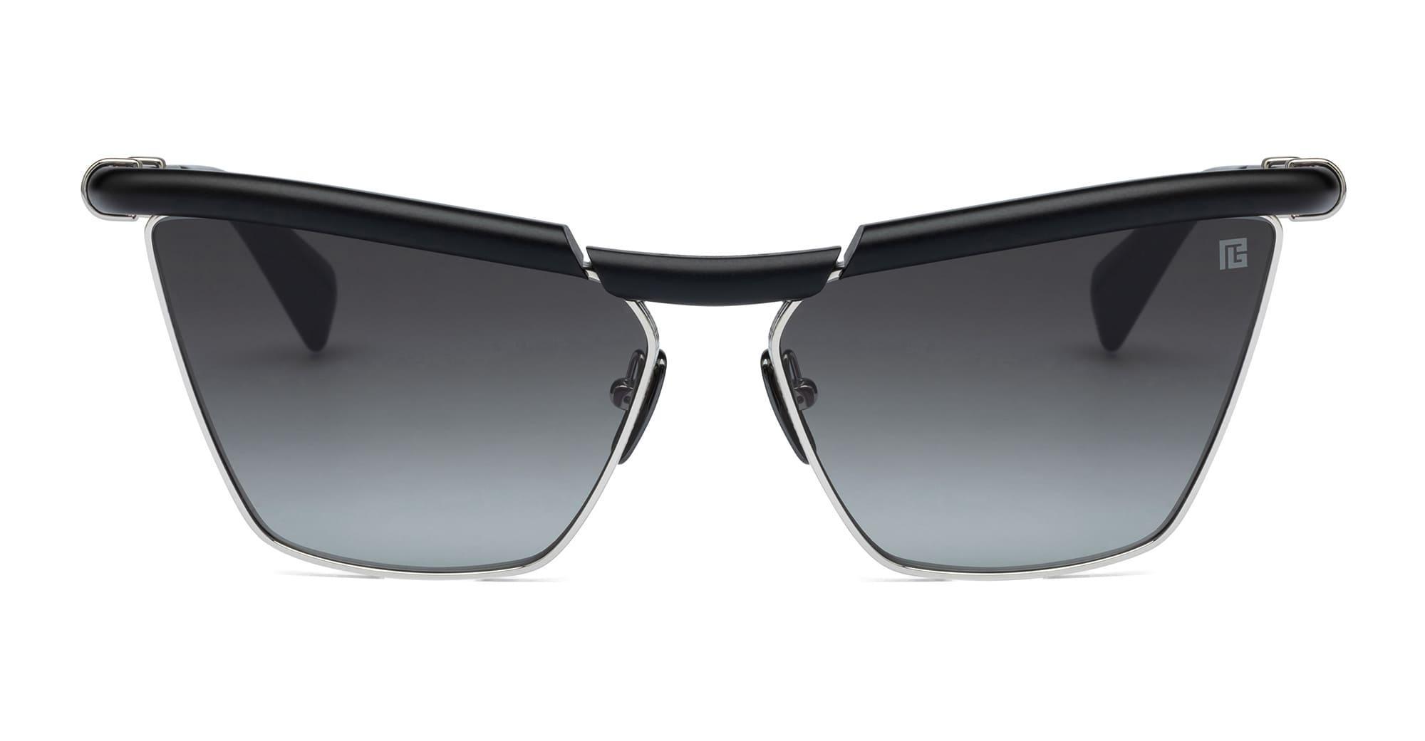 BALMAIN Victoire - Matte Black / Silver Sunglasses In Black, Silver Product Image