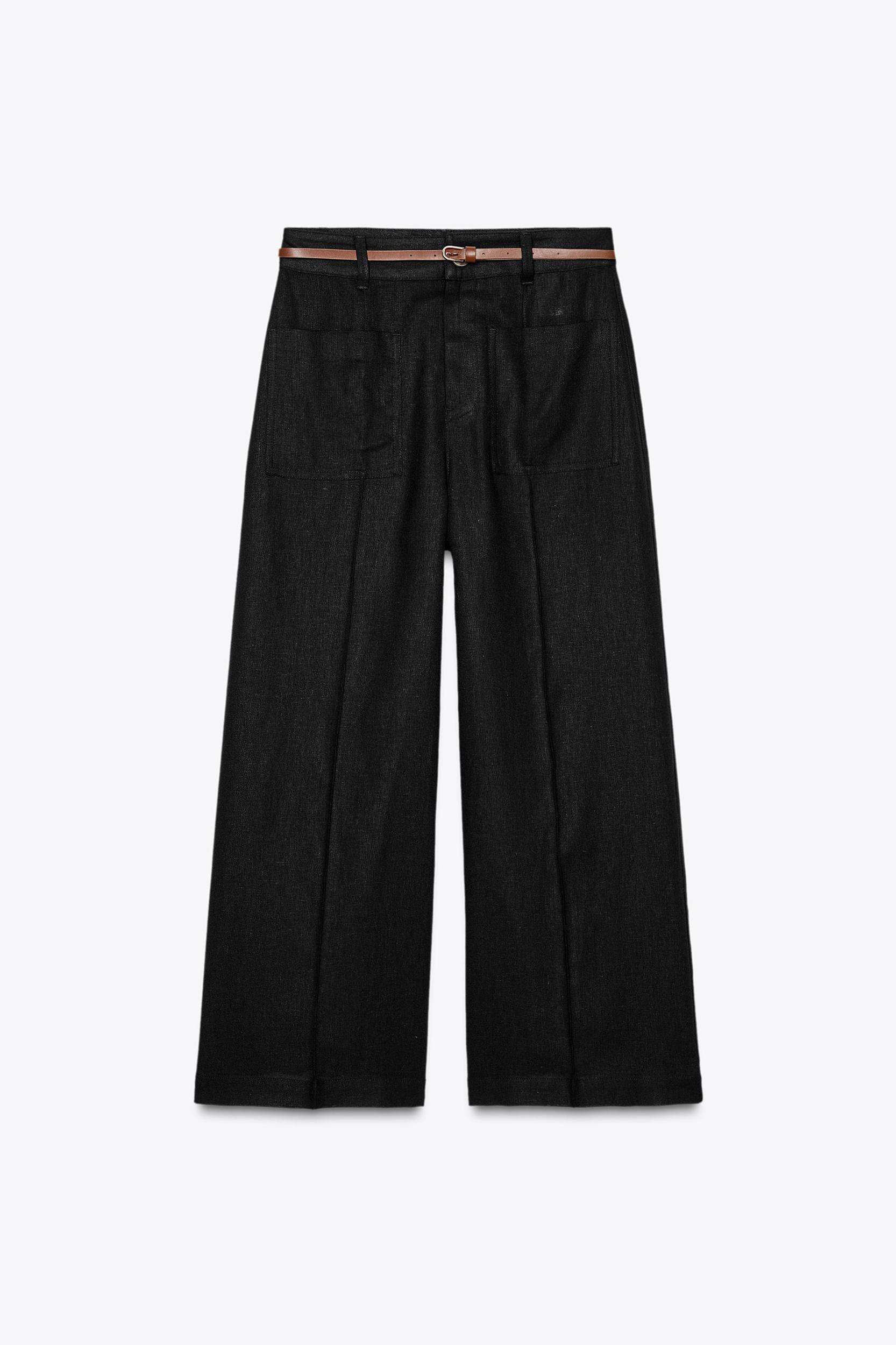BELTED LINEN CULOTTES Product Image