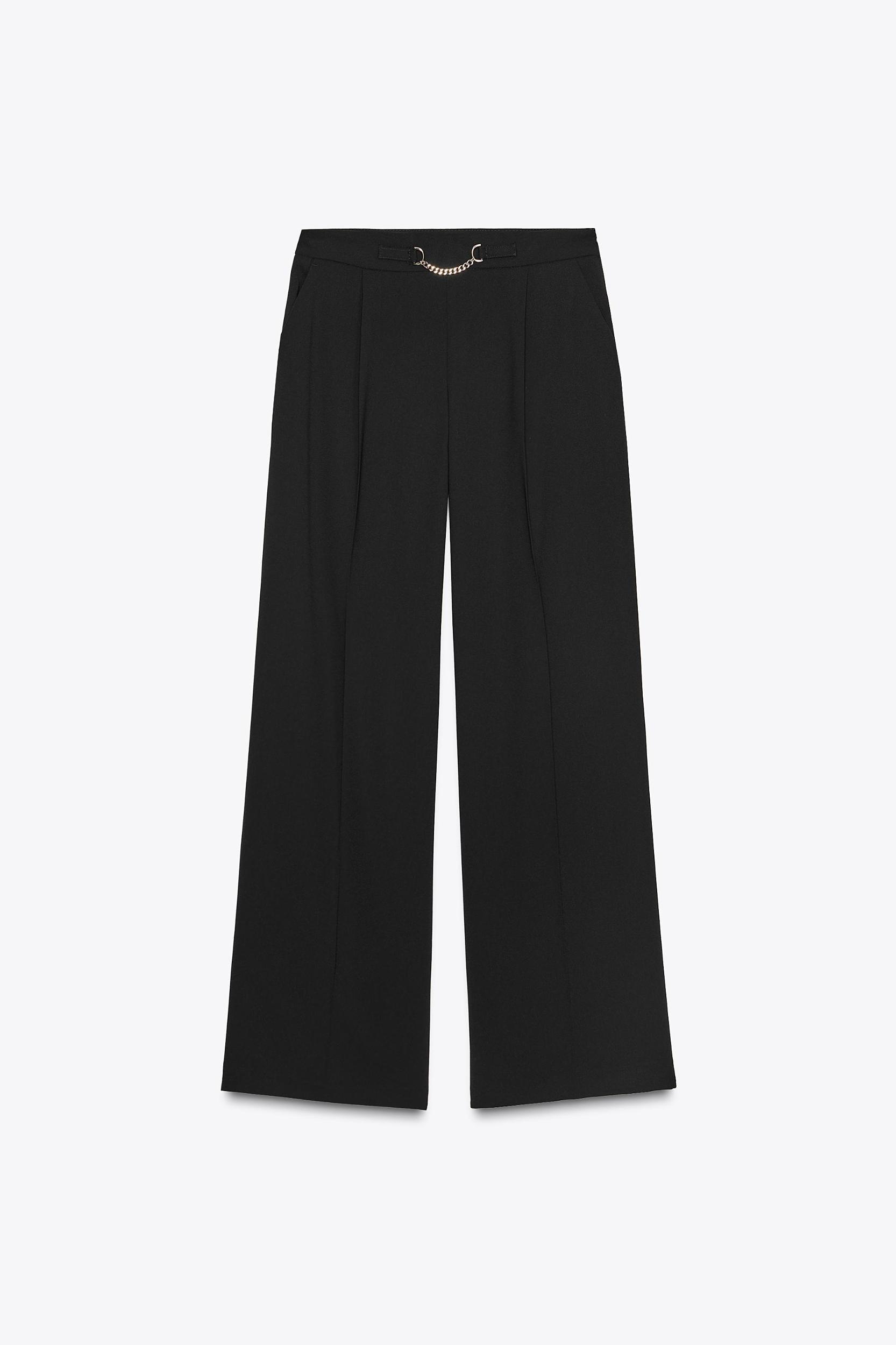 SIDE STRIPE WIDE LEG PANTS Product Image