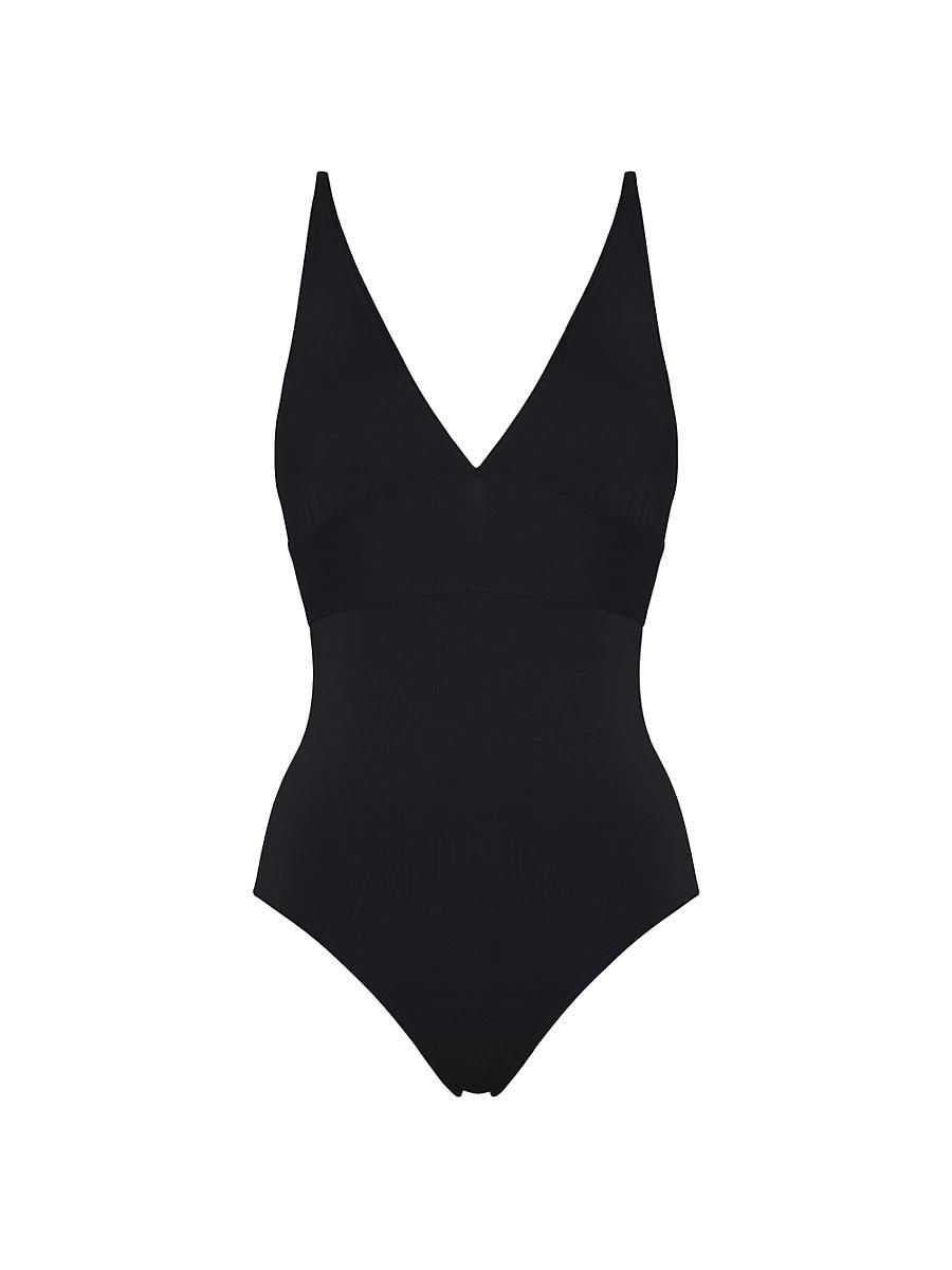 Womens Larcin Triangle Tank One-Piece Swimsuit Product Image