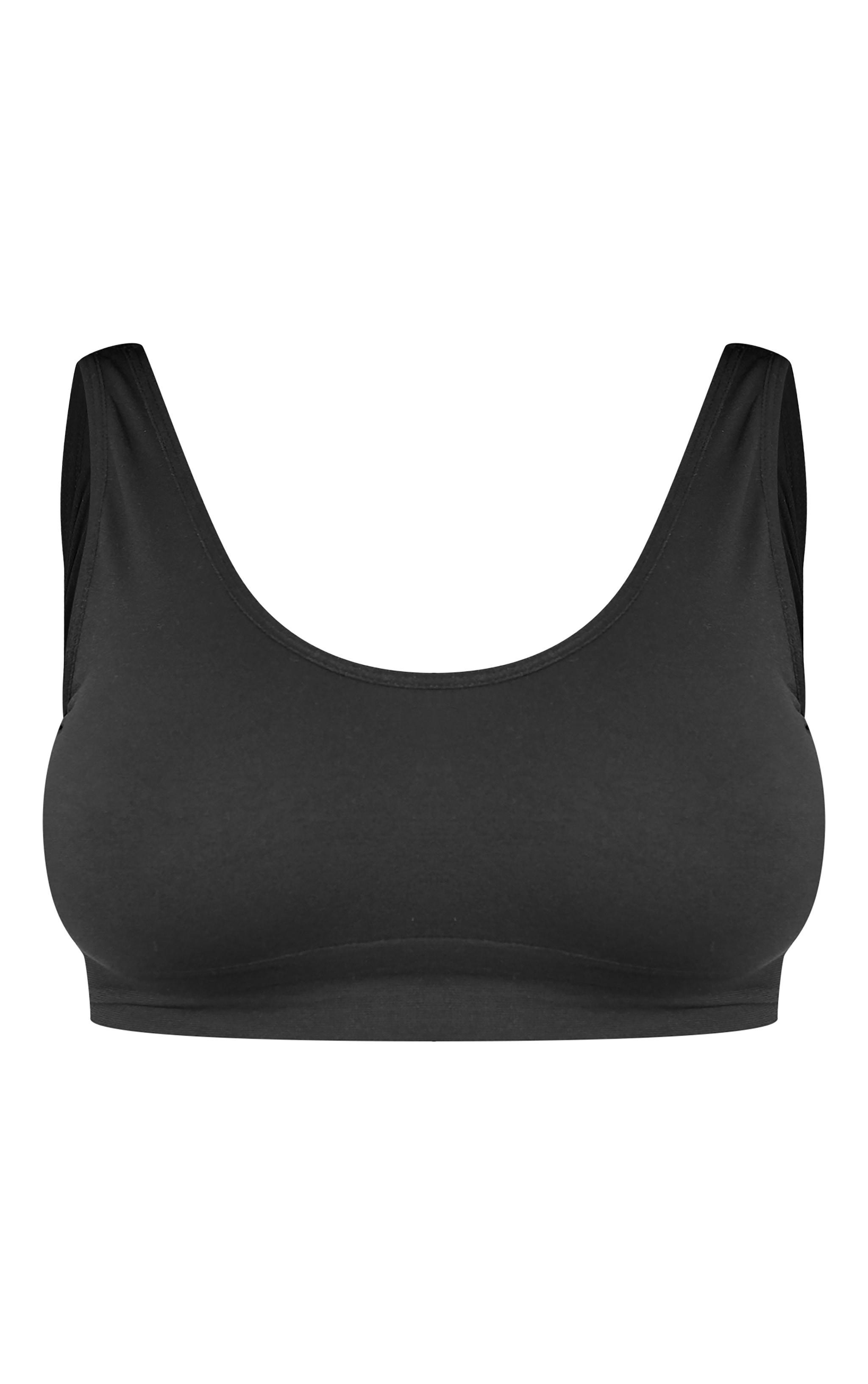  Maternity Black Seamless Scoop Neck Bralette Product Image