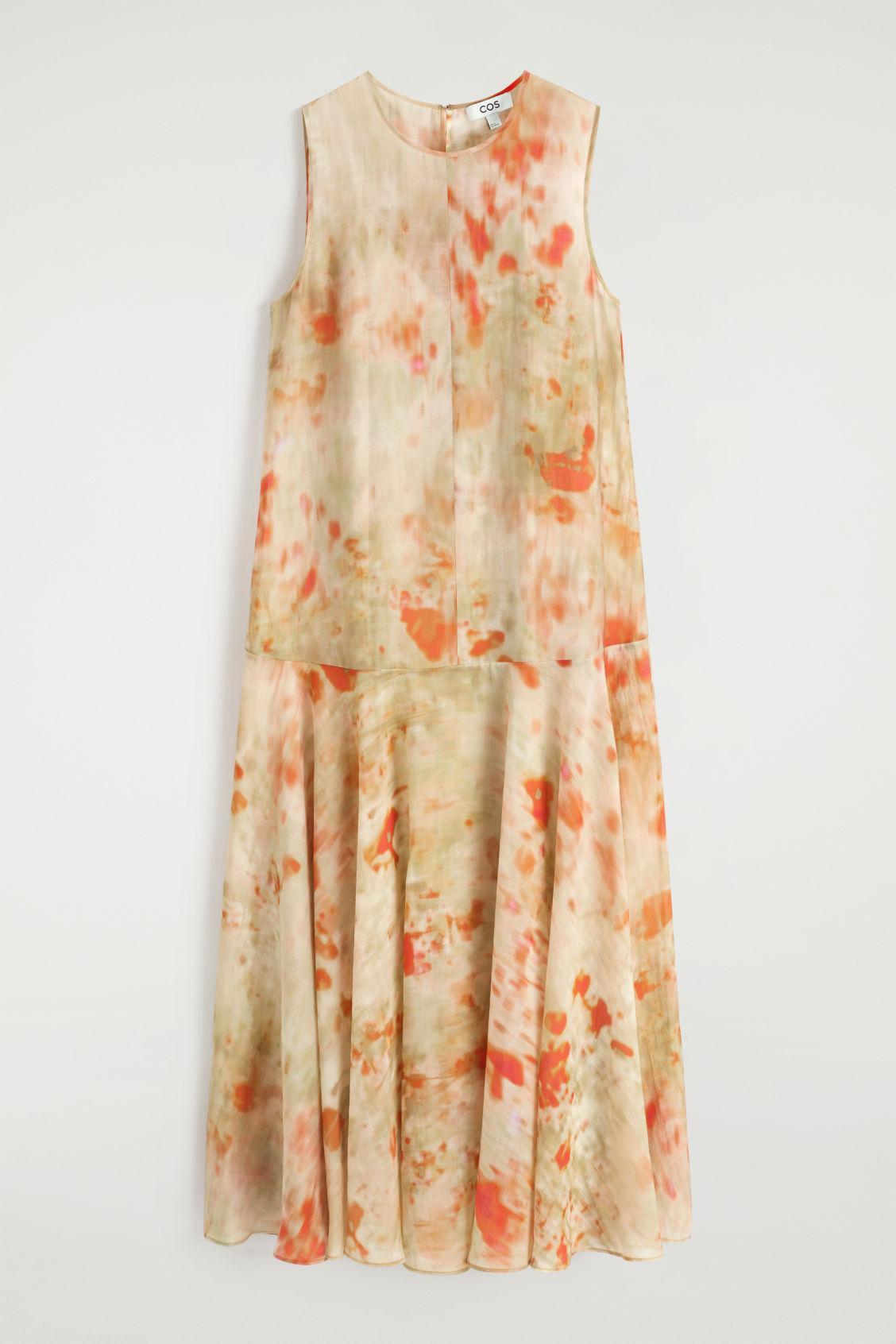 SHEER FLORAL-PRINT MAXI DRESS Product Image