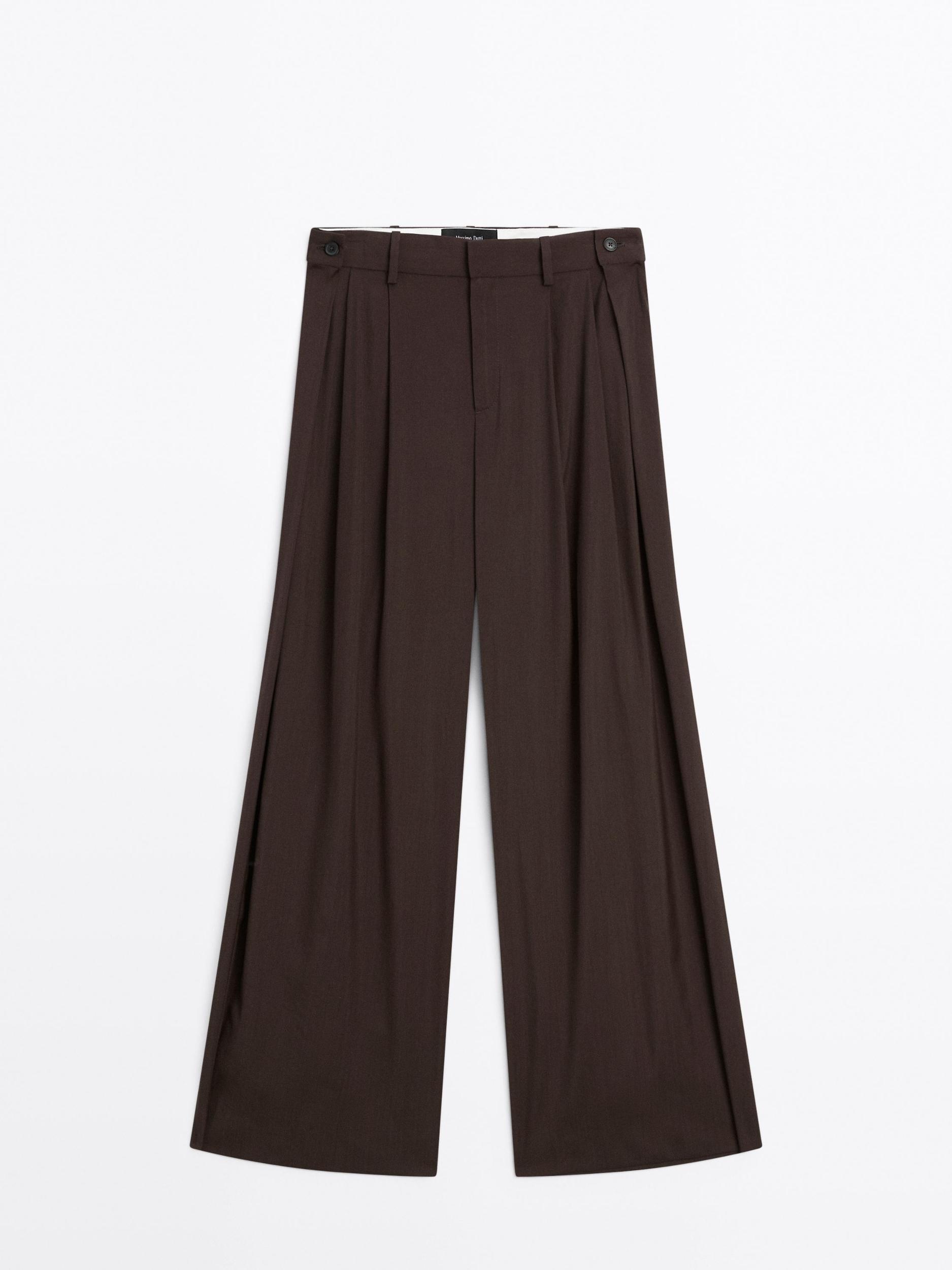 Flowing trousers with darts Product Image