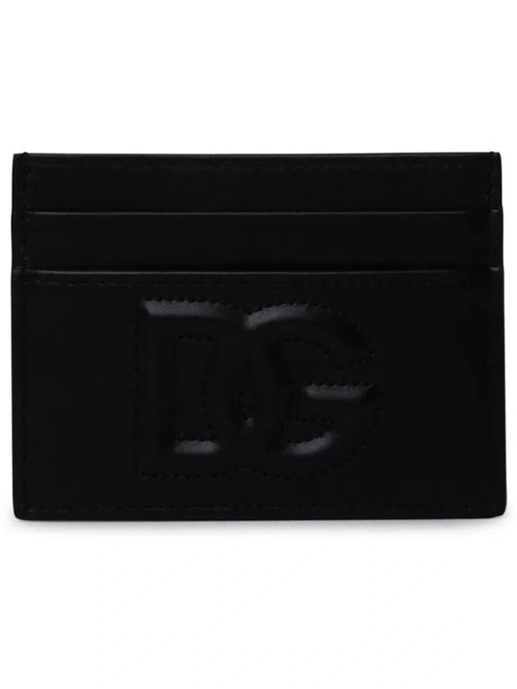 DOLCE & GABBANA Logo Card Holder In Black Product Image