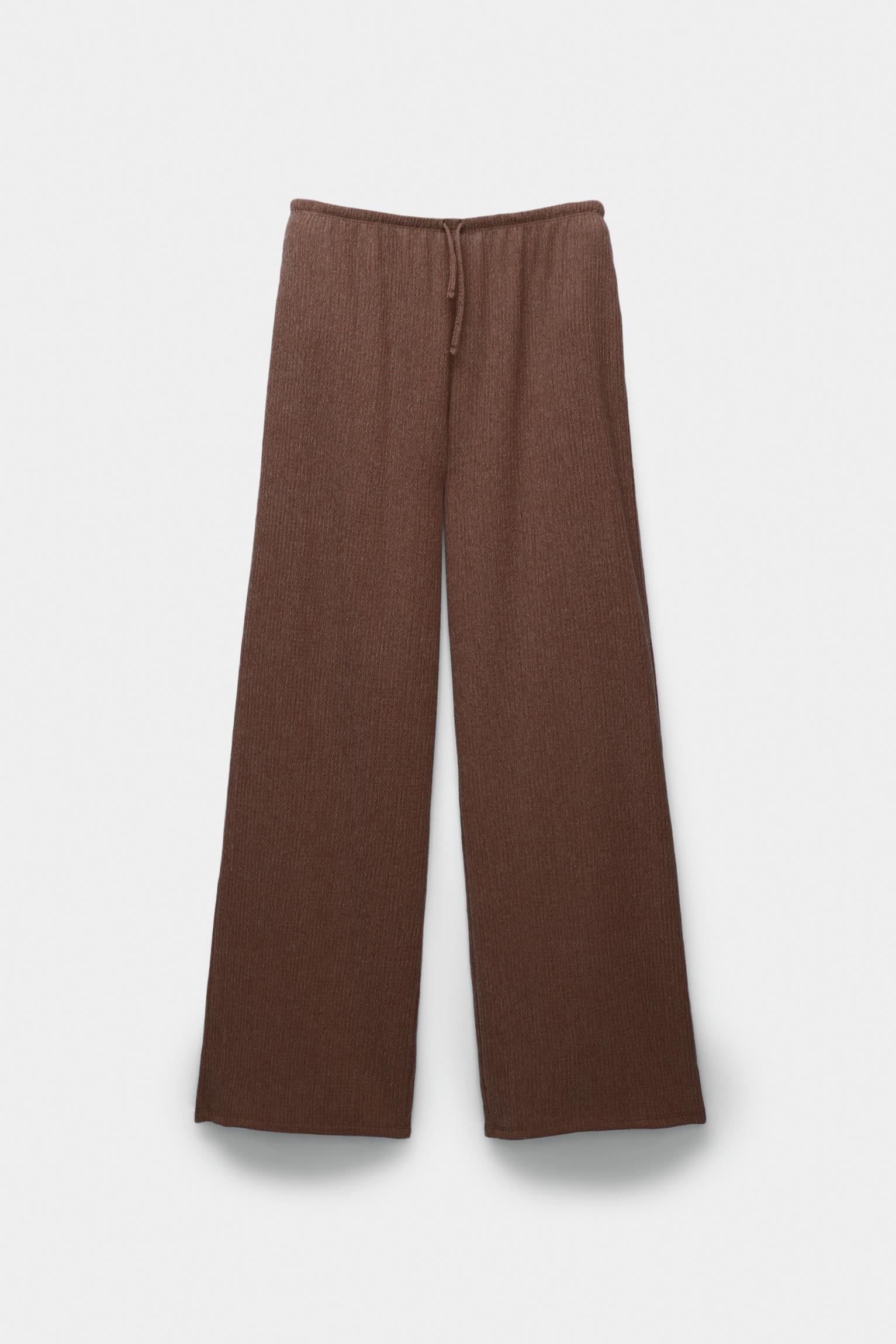 Wide-leg crepe pants Product Image