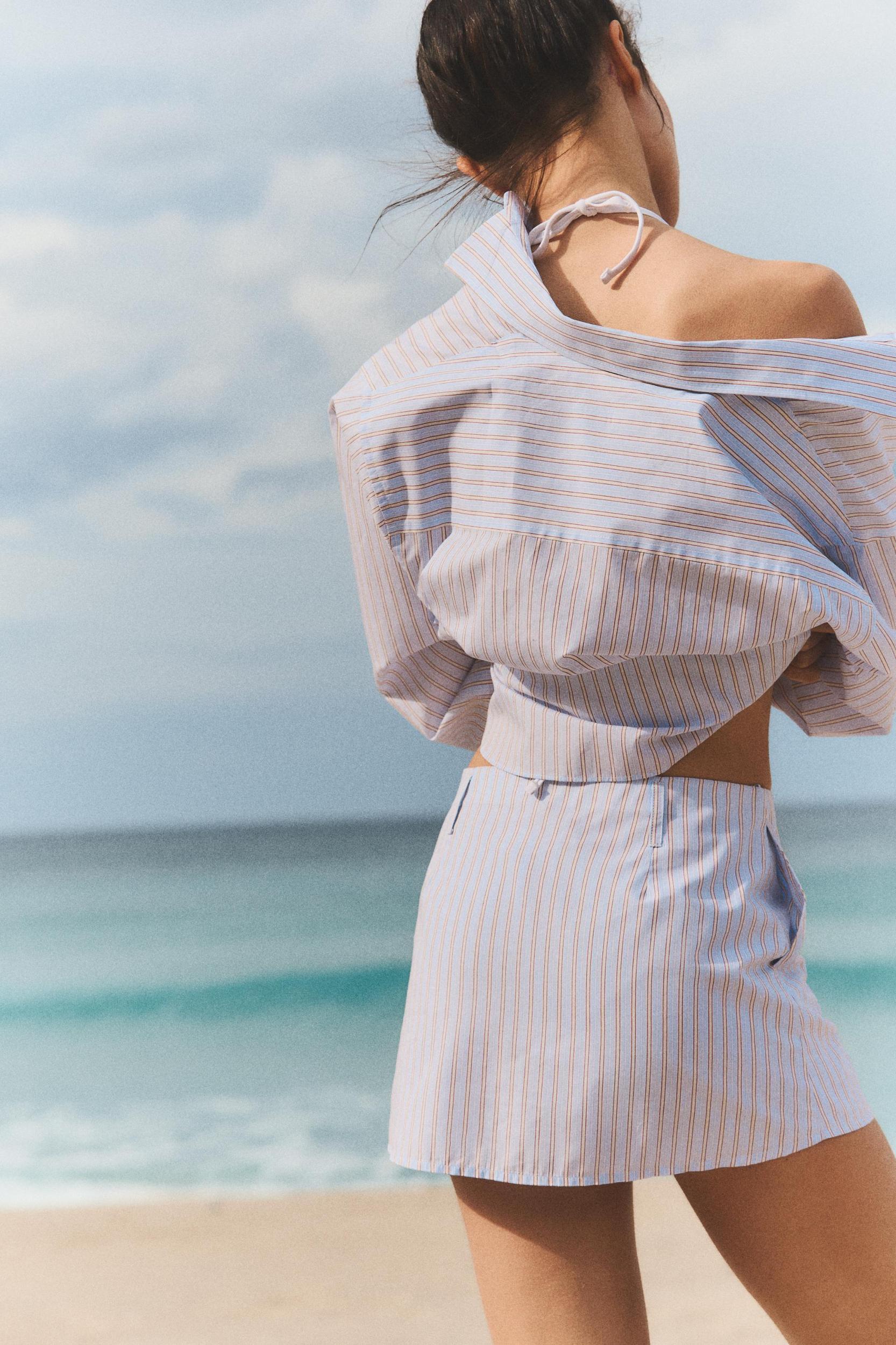 STRIPED SKORT Product Image